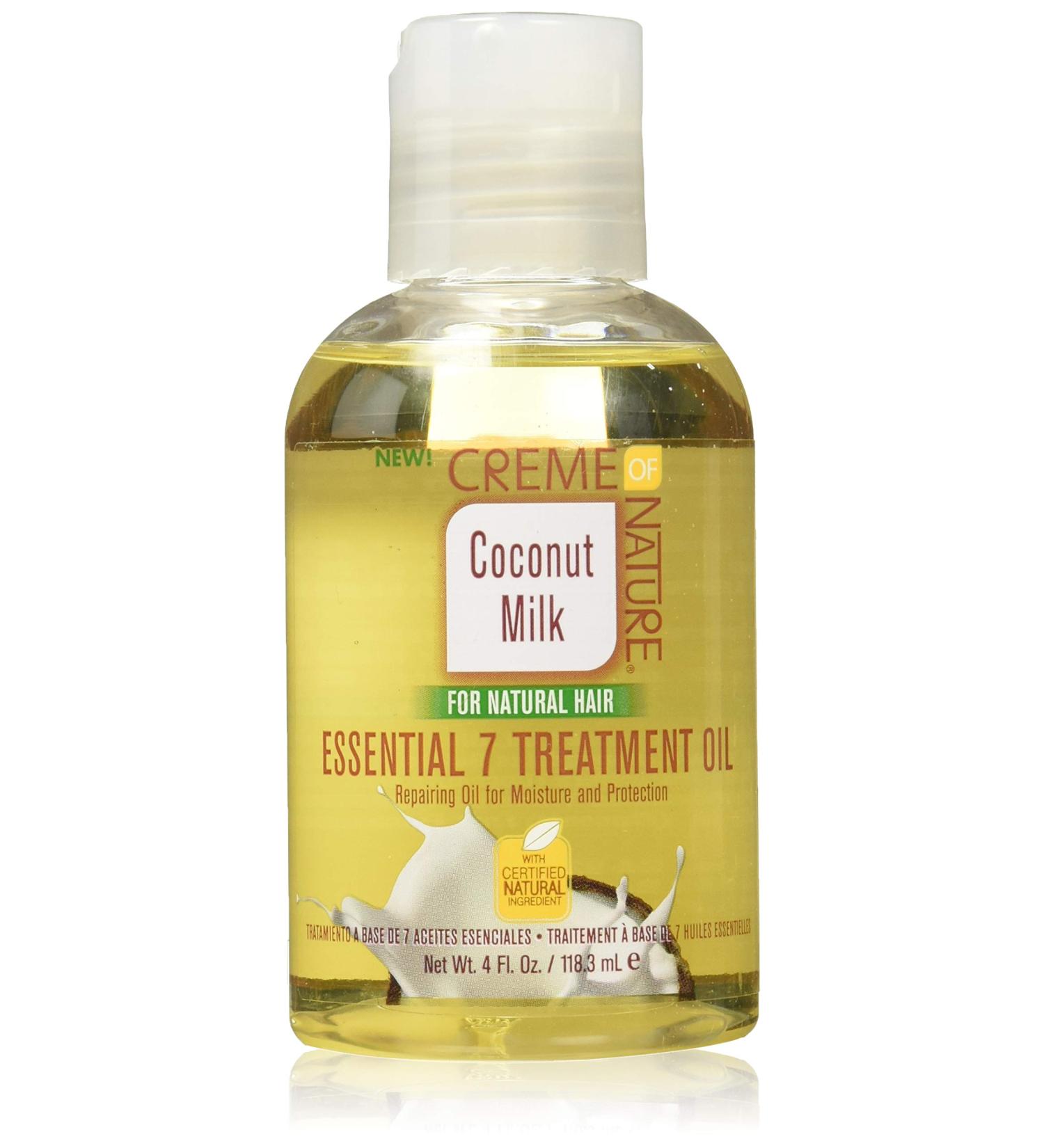 Creme Of Nature Coconut Milk Essential 7 Treatment Oil 4oz (118ml) - Nourishing Hair Treatment - Buy Online on GoSupps.com