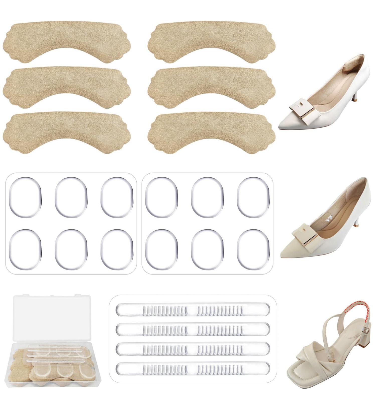 Shop Heel Grips & Heel Pads for Shoes - Perfect Fit Inserts for Women & Men | Beige Shoe Cushion Kit - Buy Online on GoSupps.com