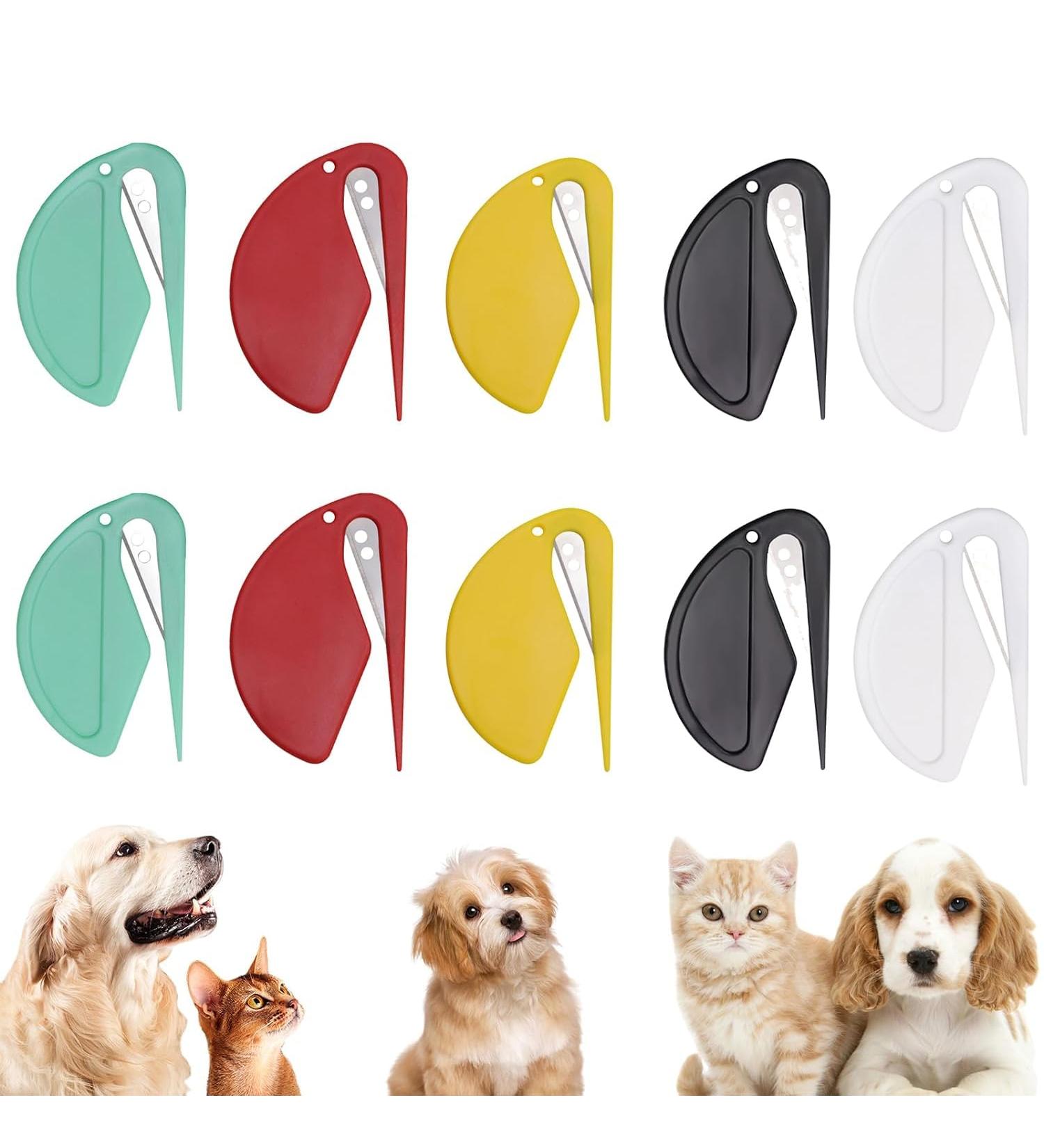 10PC PET Knotting Comb Set - Steel Blade De-matting Tool for Dogs & Cats - Gentle Undercoat & Tangle Remover - Buy Online on GoSupps.com