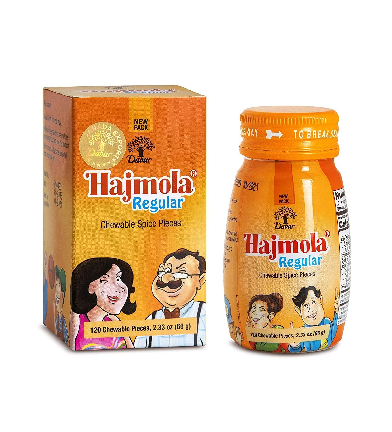 Dabur Hajmola Regular 120-Count Tablets (1 Pack)