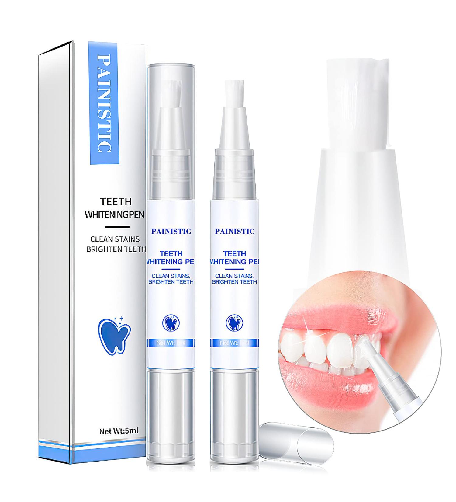 Teeth Whitening Pen Gel 2 PCS - Sensitive Teeth Friendly, Fresh Breath for Travel & Daily Use - Buy Online on GoSupps.com