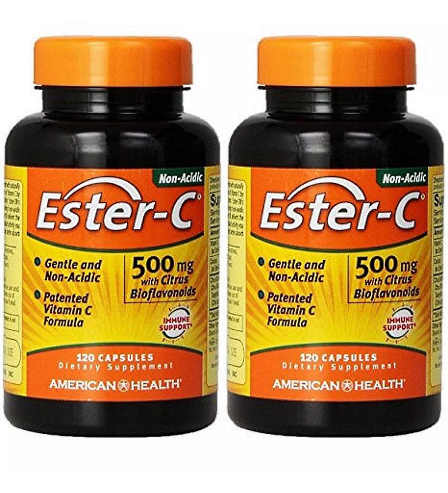 Ester-C 500 mg with Citrus Bioflavonoids 120+120 Free American Health Products 1