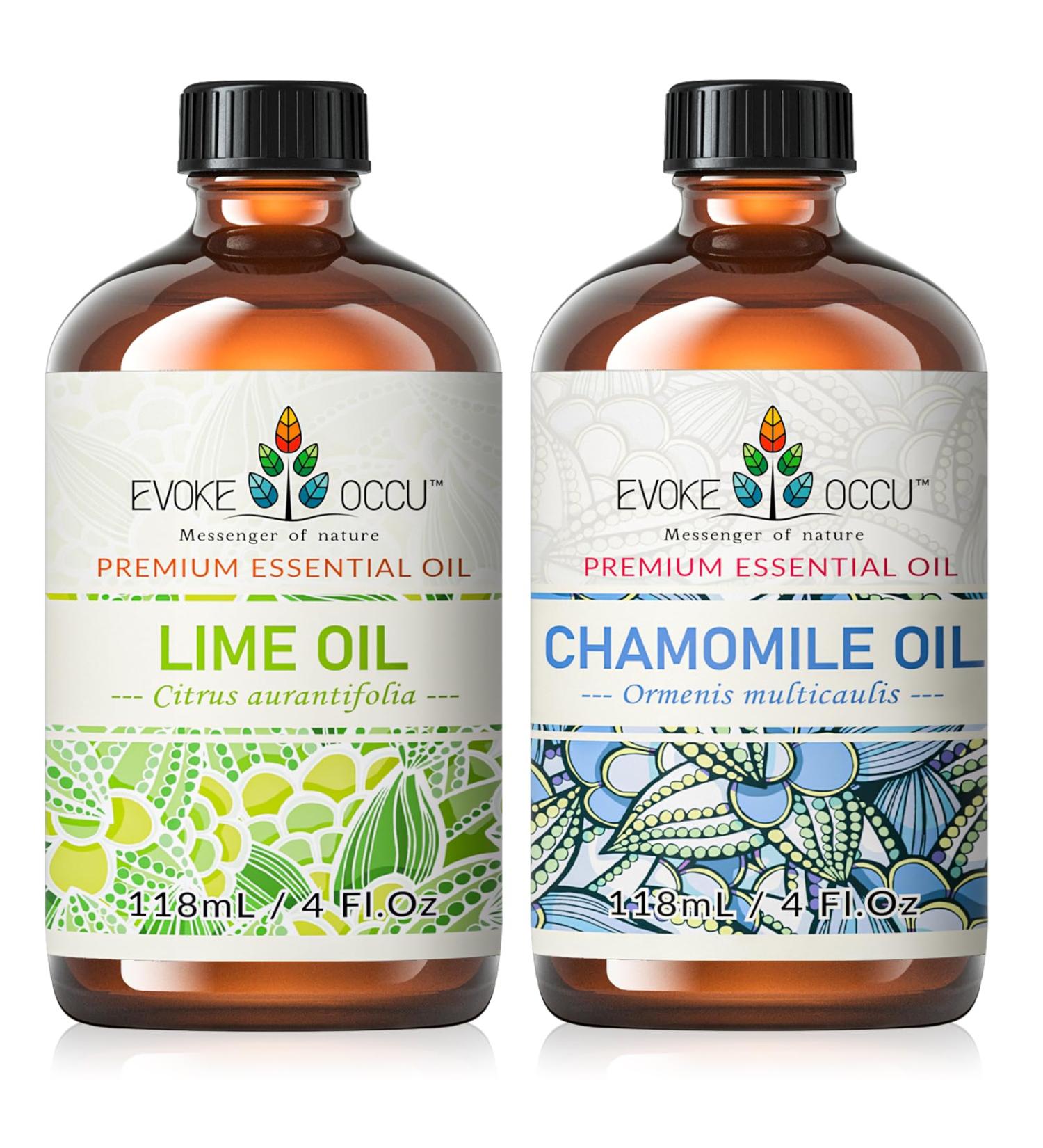 EVOKE OCCU Lime Essential Oil and Chamomile Essential Oil - 4 Fl Oz - Buy Online on GoSupps.com