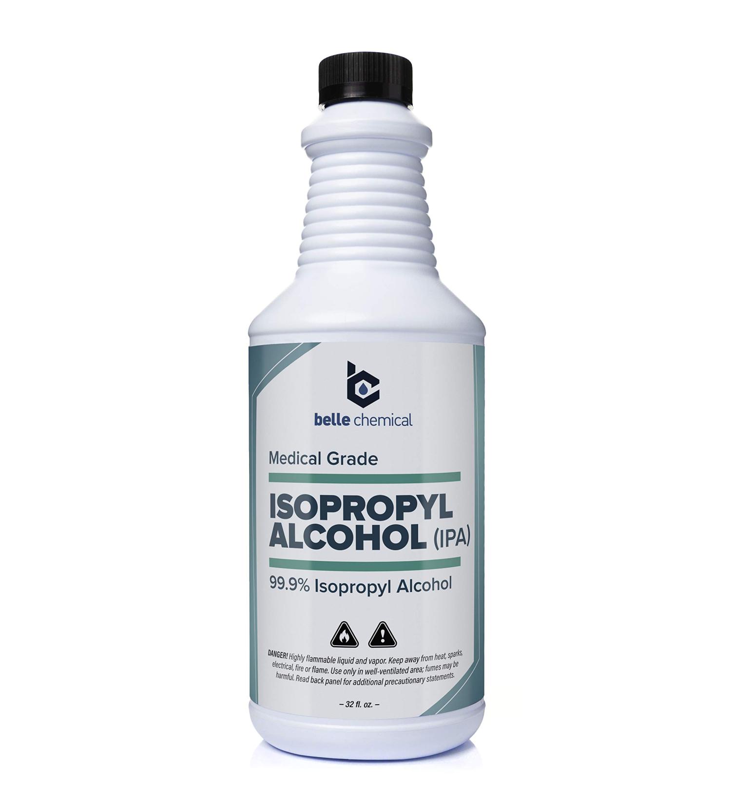 Medical Grade Isopropyl Alcohol - No Methanol - No Foul Odor - Meets USP Specifications - Approved for Hand and Skin Application (32oz) (1 Bottle (32oz))