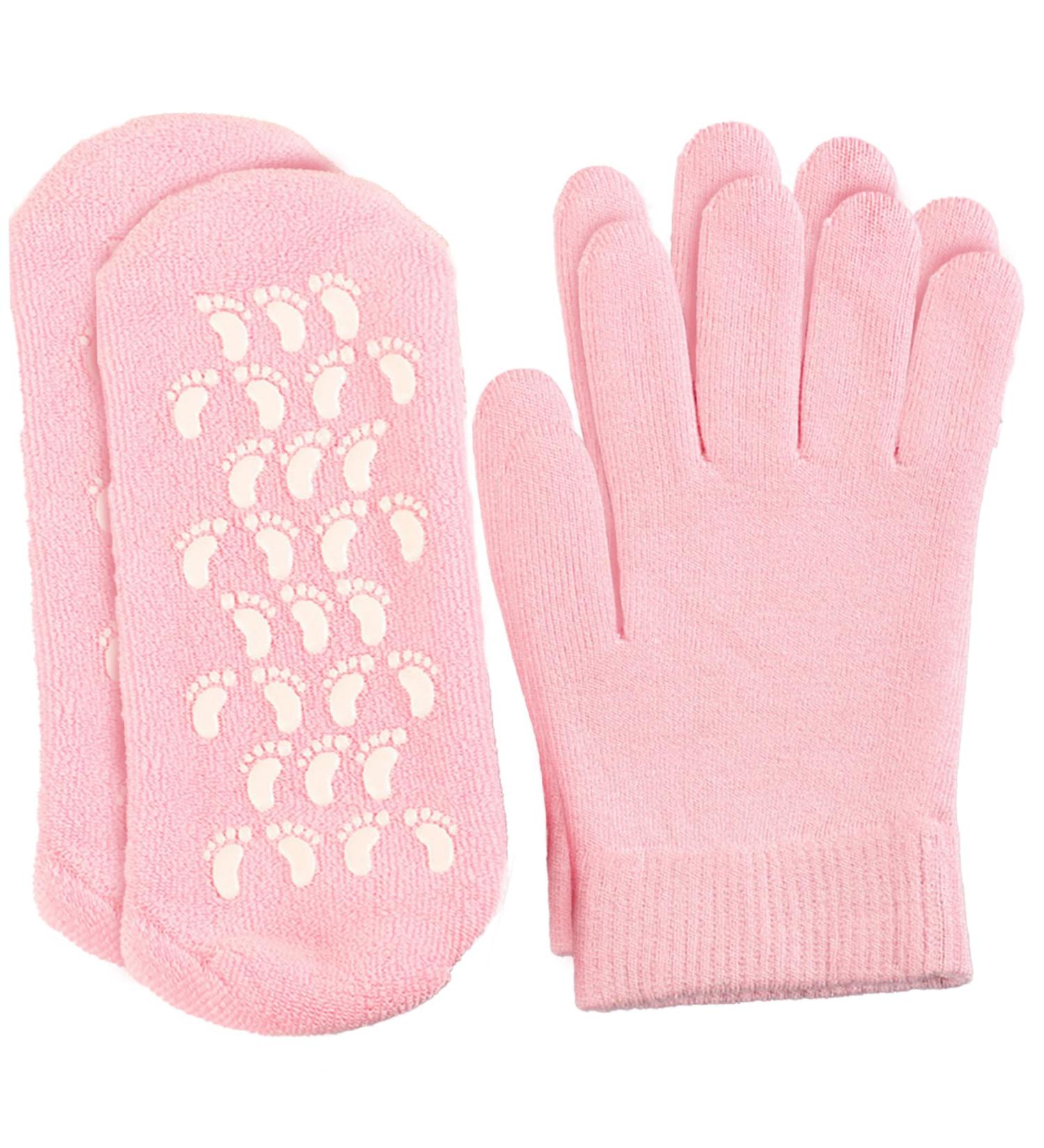 Moisturising Socks Moisturising Gloves and Socks for Dry Hands Foot Gel Spa Softens Cracked Silicone Foot Moisturiser Socks and Gloves for Hands Feet - Buy Online on GoSupps.com