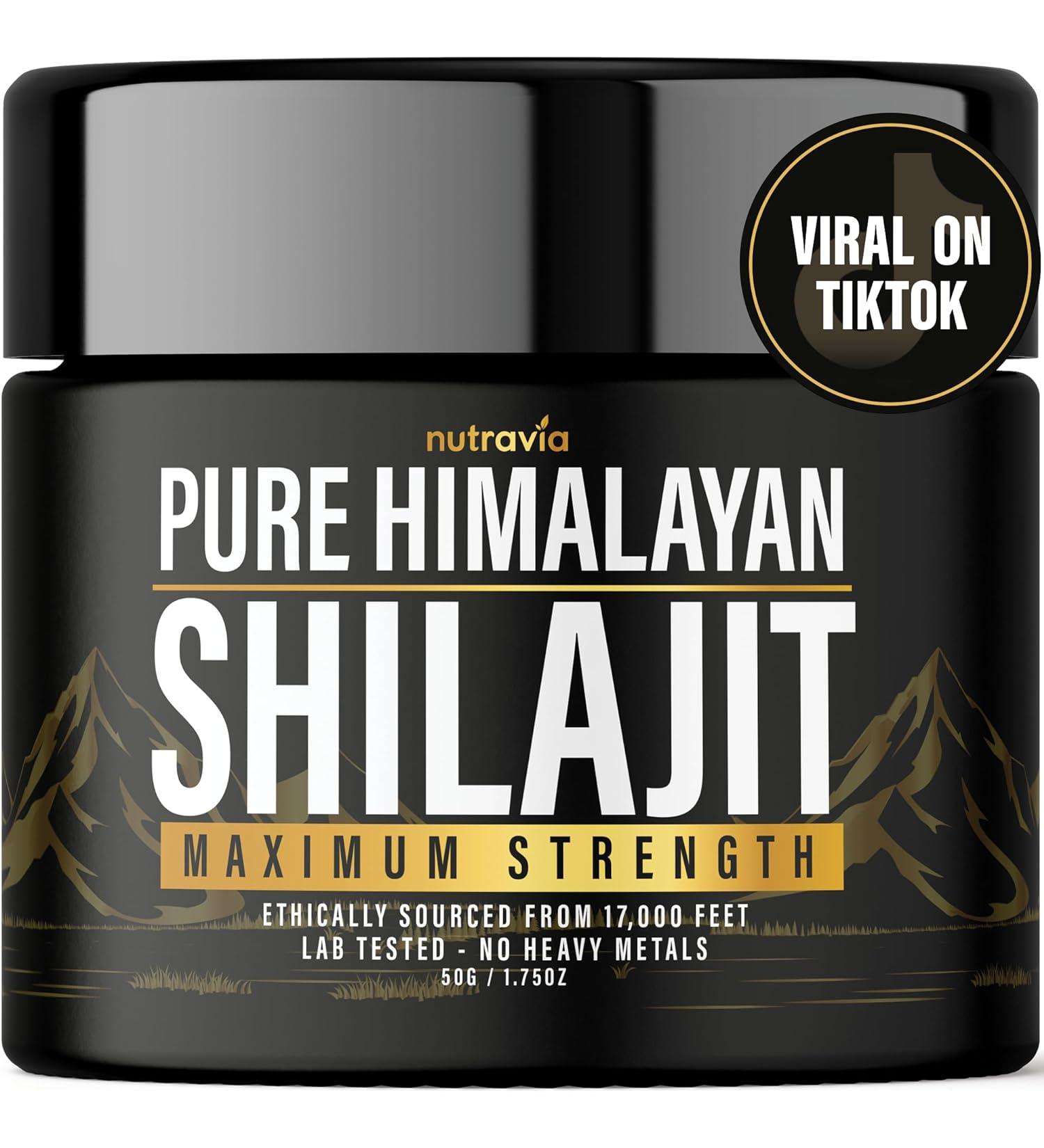 Pure Himalayan Organic Shilajit Resin - 600mg Max Strength  85+ Trace Minerals  Lab Tested Formula for Men and Women - Golden Grade Supplement (1 Pack) - Buy Online on GoSupps.com