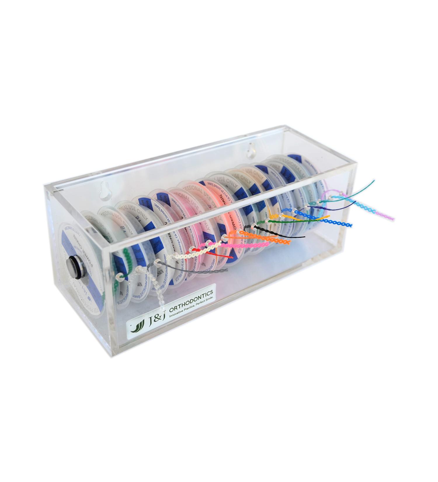 J&J Ortho Orthodontic Elastic Power Chain Dispenser Reel Box with Lid - Shop Now! - Buy Online on GoSupps.com