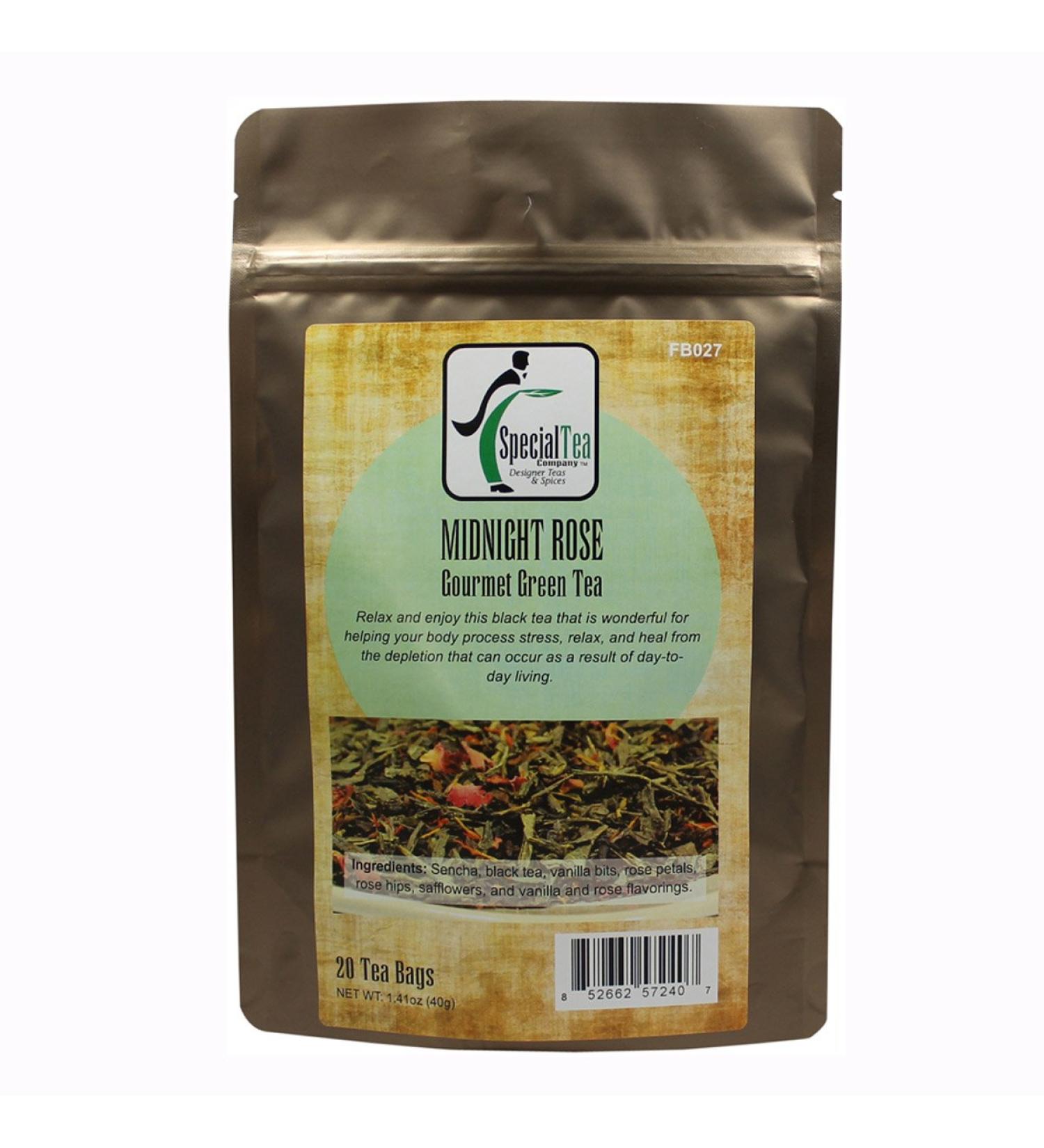 Special Tea Midnight Rose Black Tea, 20 Count