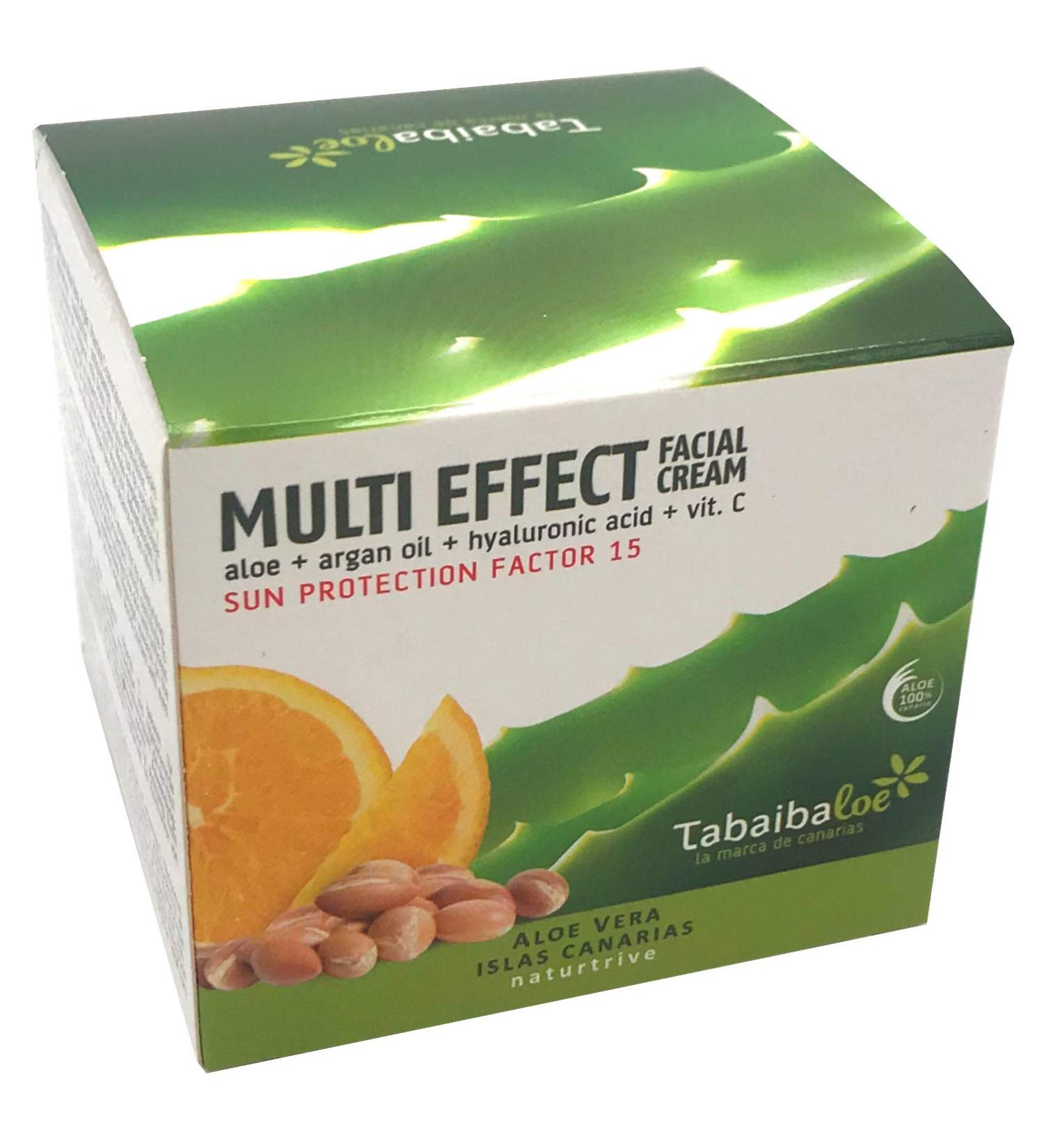 Tabaibaloe Multi-effect face cream with aloe vera and vitamin C 100 ml 24 h treatment 100 ml - Buy Online on GoSupps.com