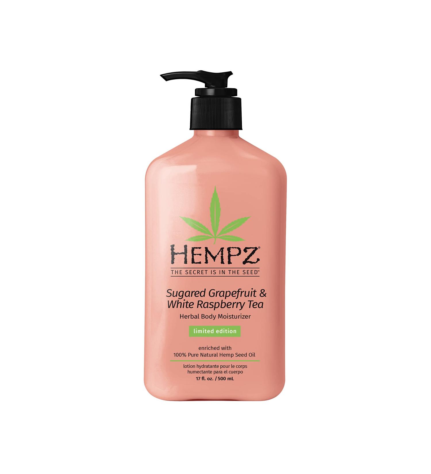 Hempz Body Lotion - Sugared Grapefruit & Raspberry Moisturizer | Daily Skin Care Cream with Shea Butter & Aloe | 17 Fl Oz uration| International Shipping Available - Buy Online on GoSupps.com