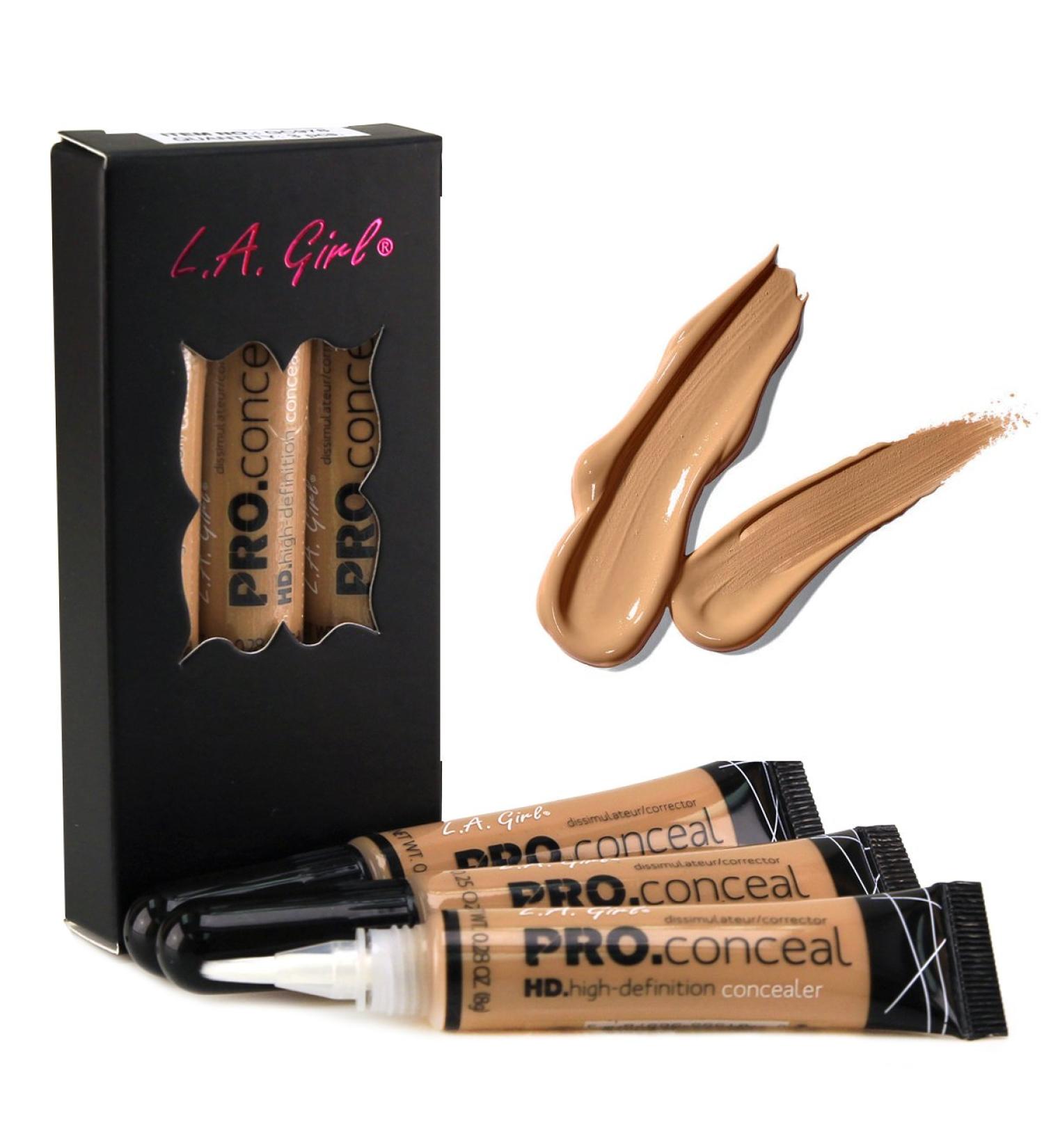 L.A. Girl HD Conceal High Definition Concealer (Medium Beige) - Pack of 3 - Buy Online on GoSupps.com