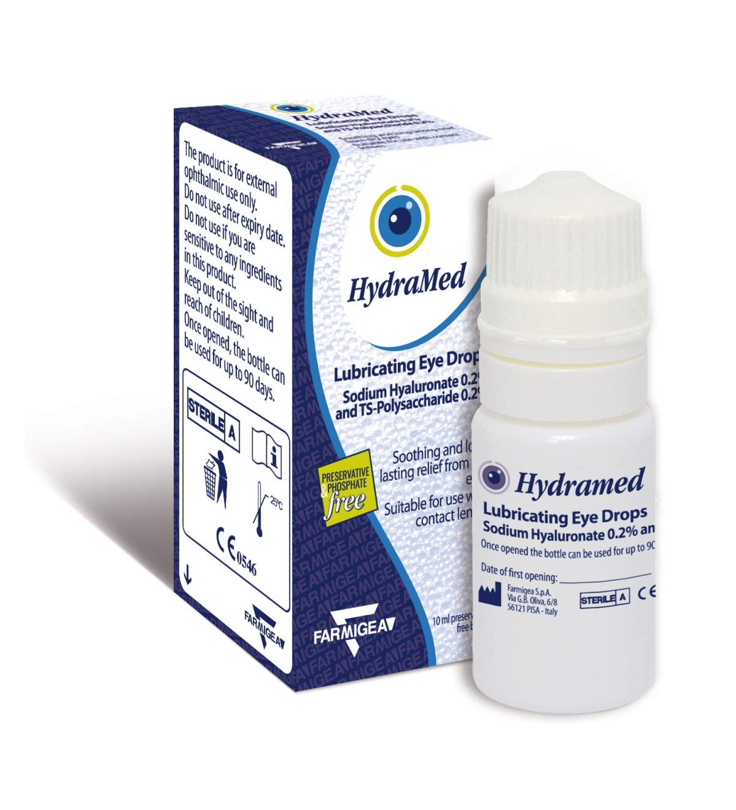 HydraMed Eye Drops 10ml Bottle - Buy Online on GoSupps.com