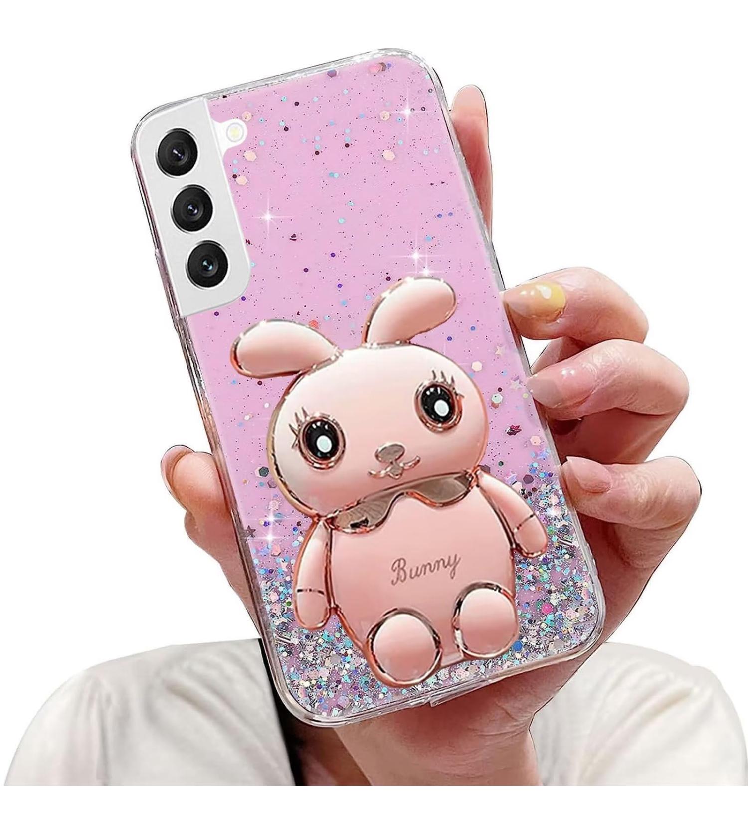 Buy Tivenfezk Nadoli Soft Silicone Glitter Rabbit Stand Case for Samsung Galaxy S21 Plus - Stylish Durable & Functional Cell Phone Shell - Buy Online on GoSupps.com