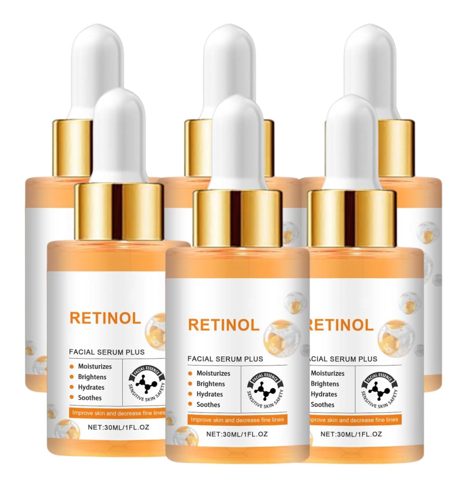  JIAOY Retinol Face Serum Retinol Anti-Aging Face Serum Retinol Anti-Wrinkle Face Serum Retinol Serum for Dull Skin Firming Moisturizing Brightening and Smoothing (6PCS) - Buy Online on GoSupps.com