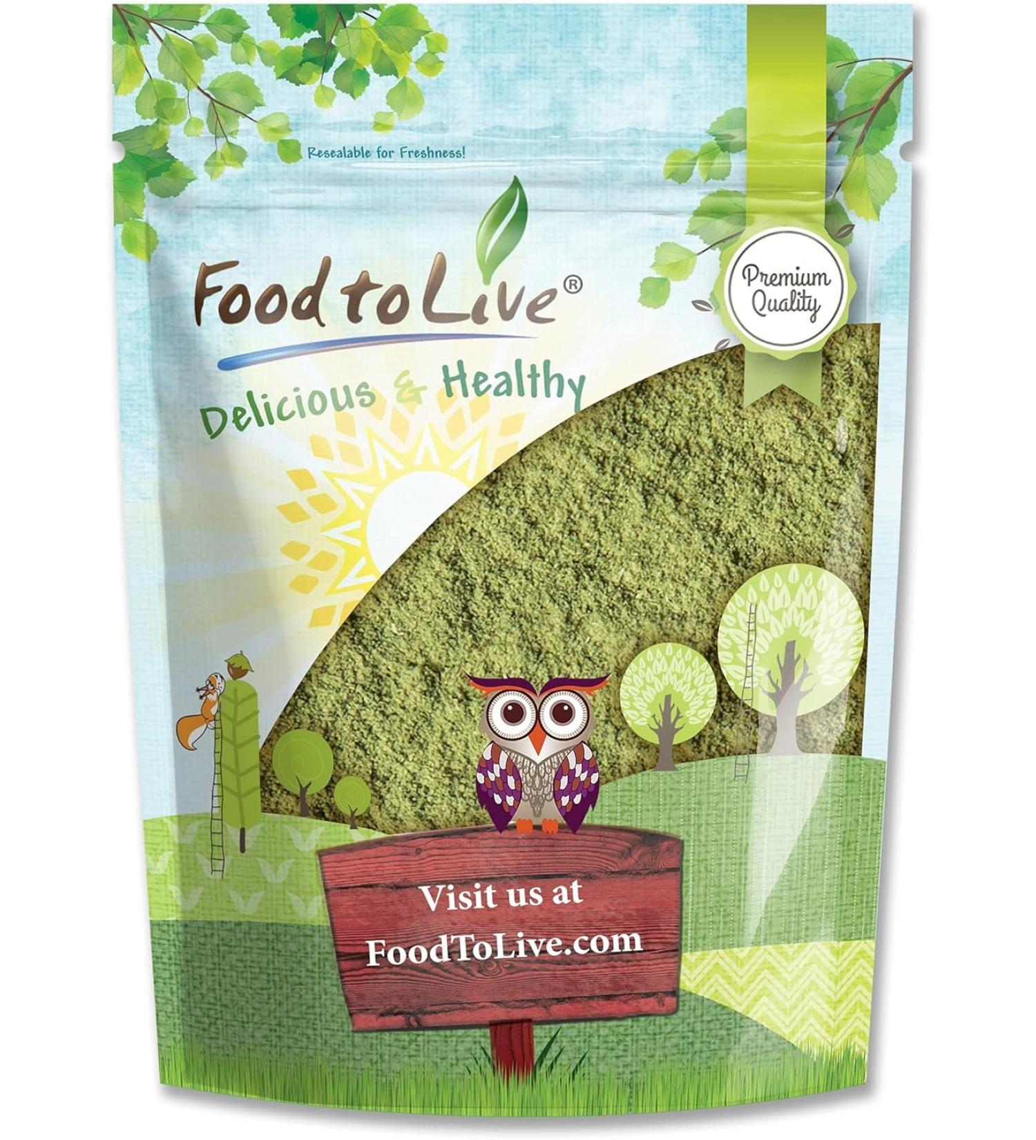 Food to Live - Alfalfa Powder, 8 Ounces - Made from Raw Dried Whole Young Leaves,Vegan,Bulk,Great for Baking, Juices, Smoothies, Shakes, , and Instant Breakfast Drinks 8 Ounce (Pack of 1) - Buy Online on GoSupps.com