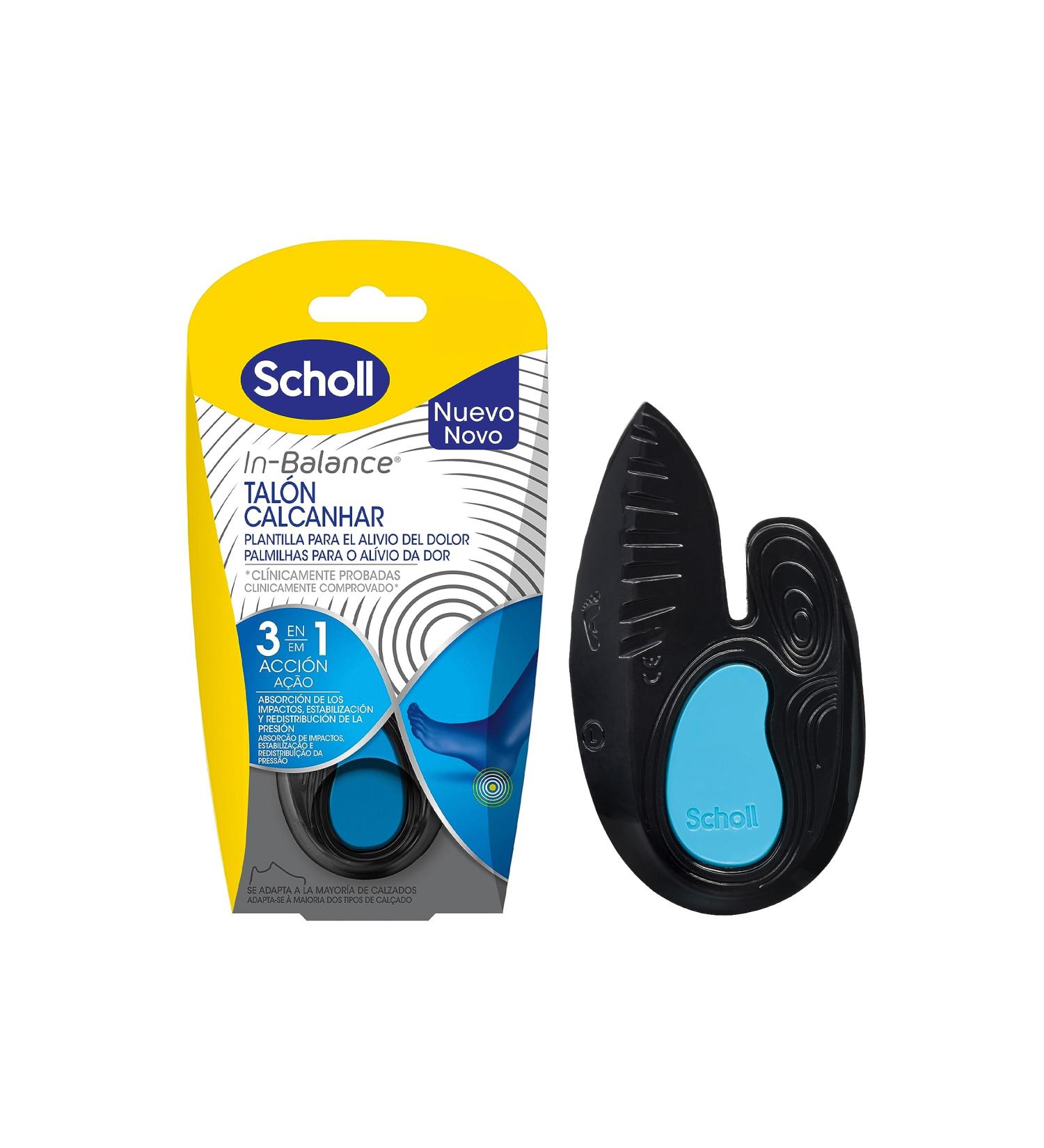 Scholl In-Balance Insoles for Heel & Ankle Pain Relief - Plantar Fasciitis Support - Size 37-39.5 (2 Pairs) - Buy Online on GoSupps.com