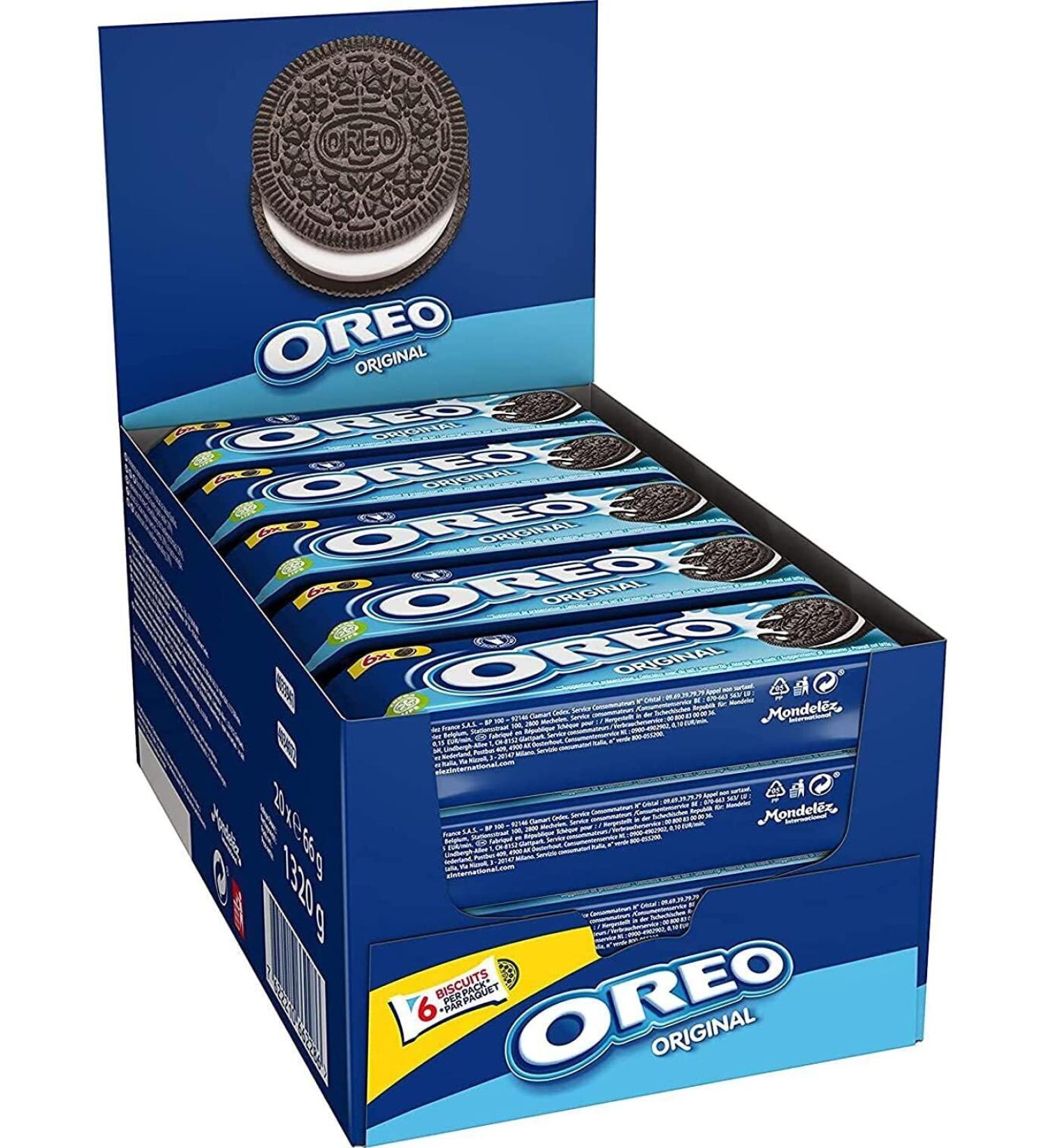 Oreo Original Sandwich Biscuits Snack Pack 66 g Pack of 20 - Buy Online on GoSupps.com