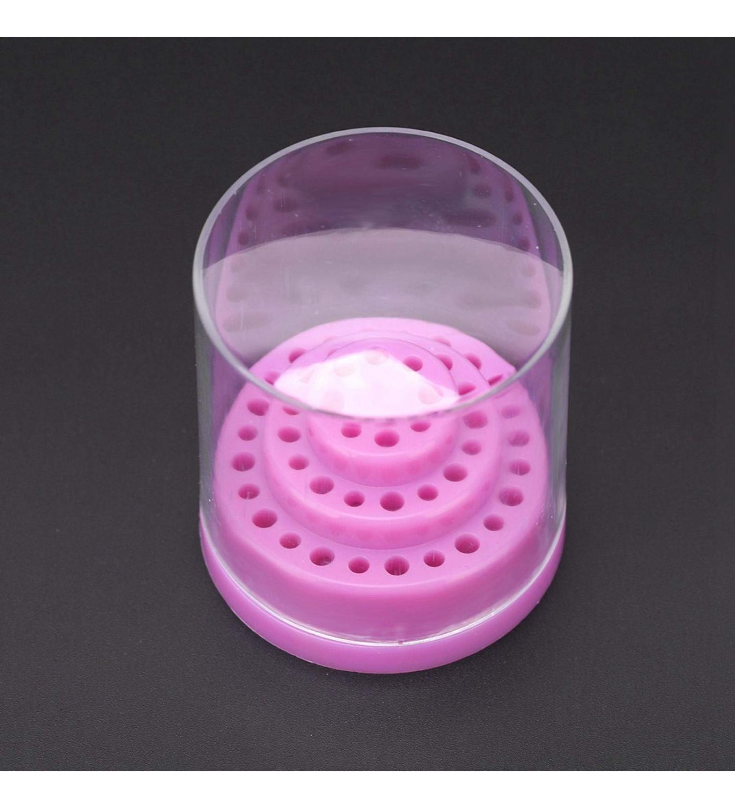 Easy to Carry Purple Nail Drill Organizer - Exquisite Design & High-Quality Materials for Home & Salon Use - Buy Online on GoSupps.com