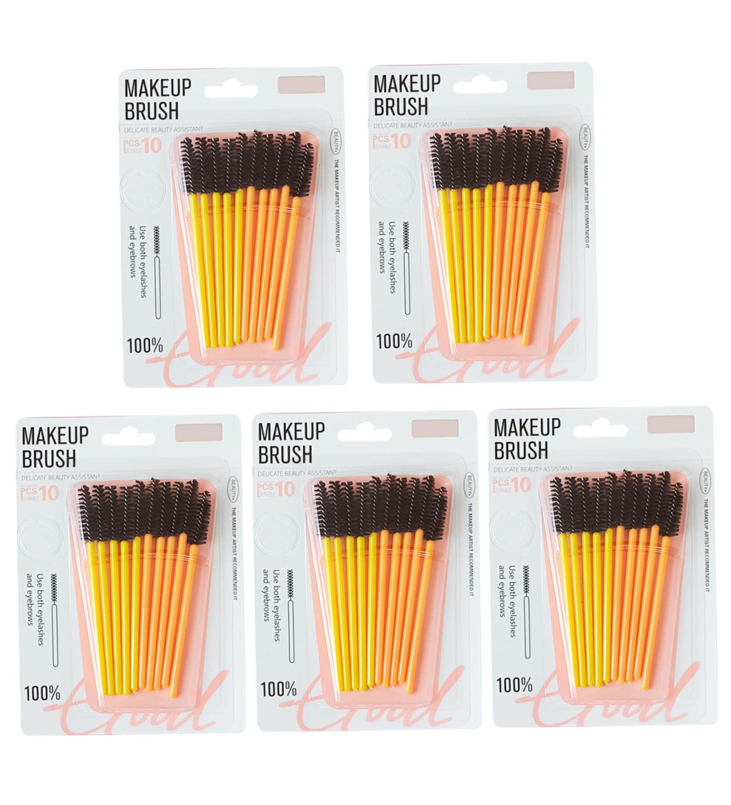 3-in-1 Reusable Lash Brush Spoolies - 50pcs Bendable Applicators for Eyelash & Eyebrow Extensions | International Shipping - Buy Online on GoSupps.com