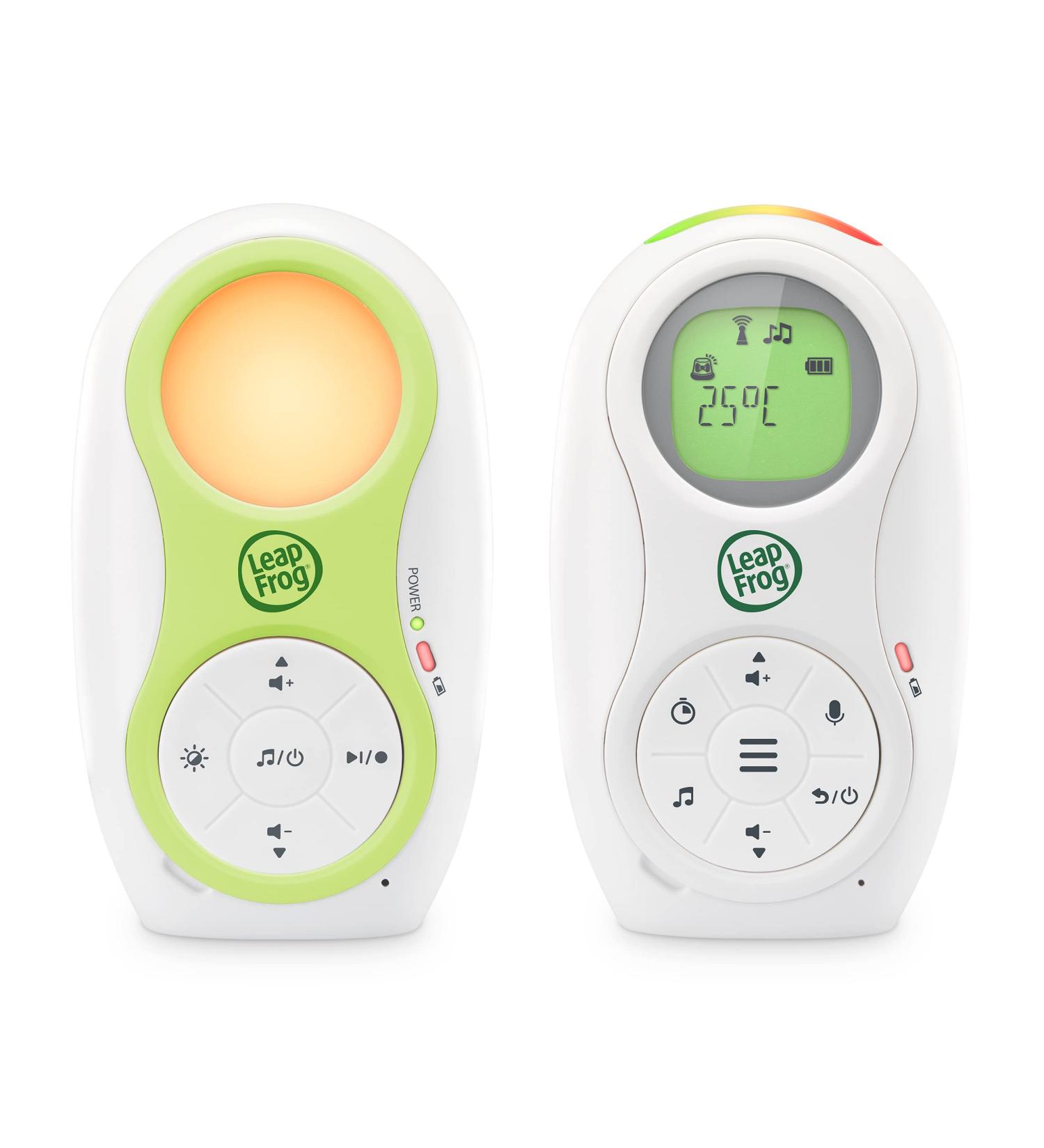 Leapfrog LF80 BabyPhone Audio Monitor - Digital Baby Monitor with Temperature Sensor Night Light Voice Recording & Long Range - Ideal for International Shipping - Buy Online on GoSupps.com