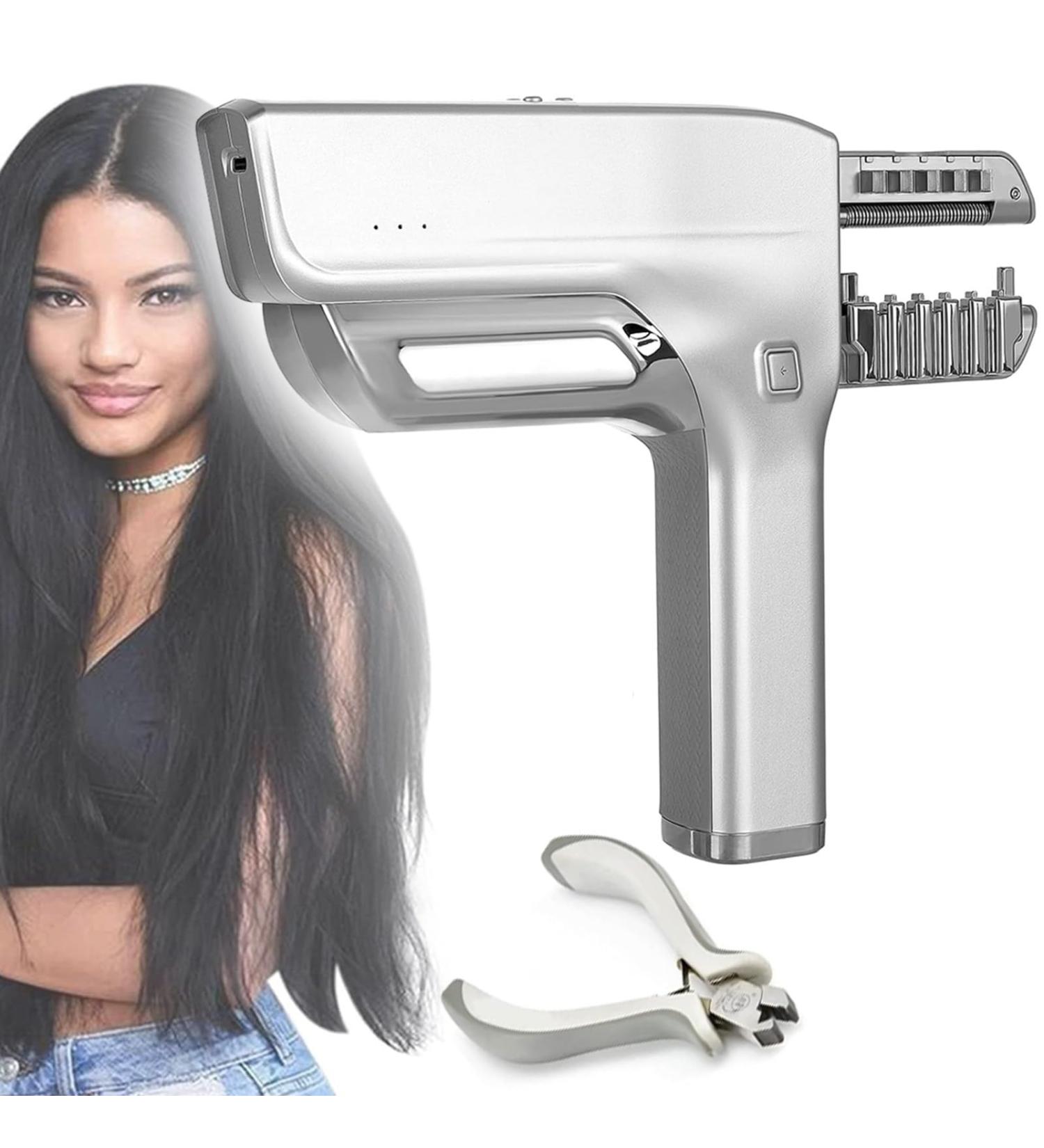 6D Hidden Hair Extensions 5-Pin Hair Extension Gun for Salons 30min Quick-operated Non-marking Hair Extension Tool with Remover Tool Fast Installation and Removal - Buy Online on GoSupps.com