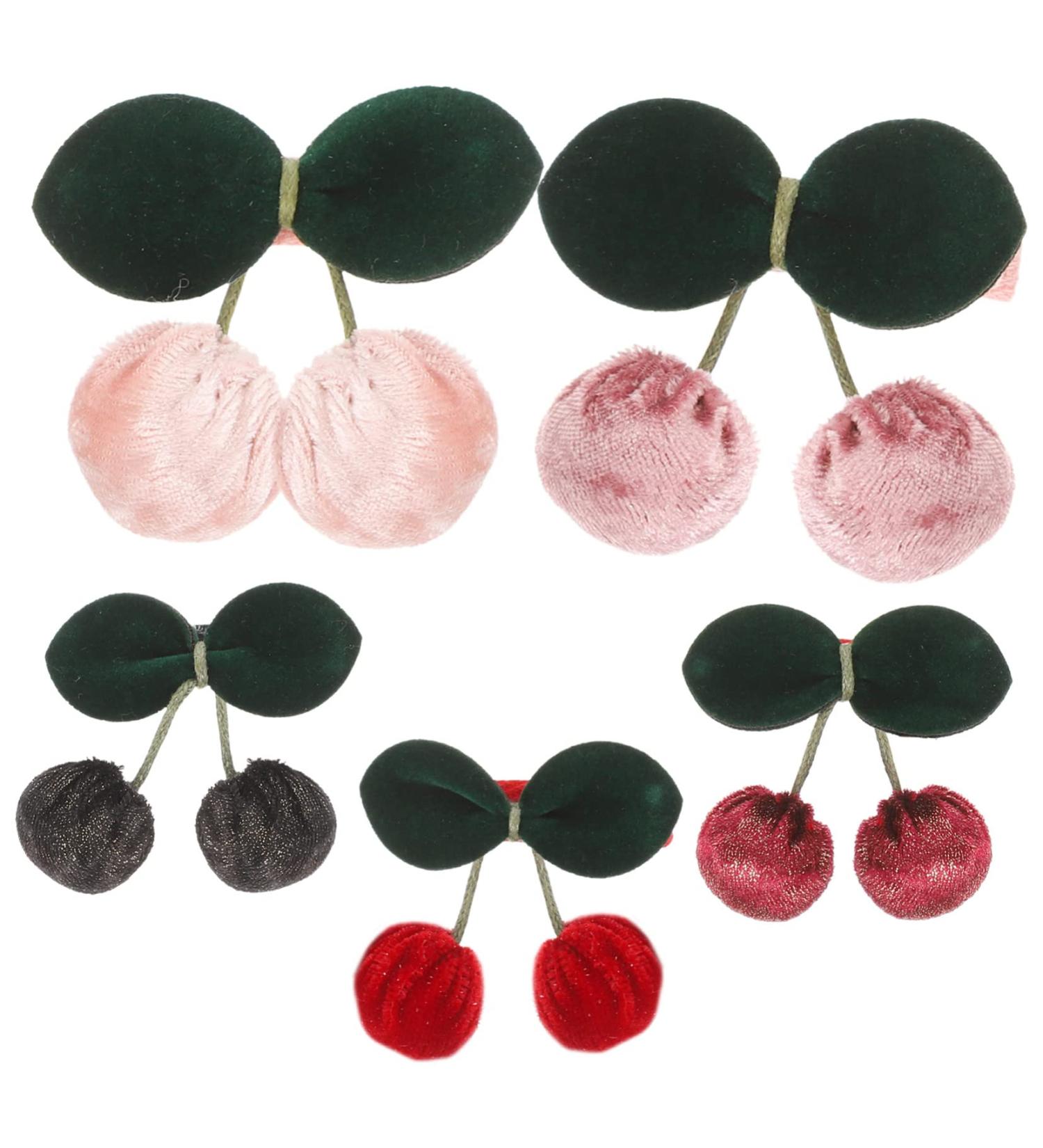 Beaupretty Three-Dimensional Cherry Barrettes kid hair fancy bobby decorative hair clip blue hair bow hair ornament girls hair clips black bow girl hairpins issue card child Iron Hair - Buy Online on GoSupps.com