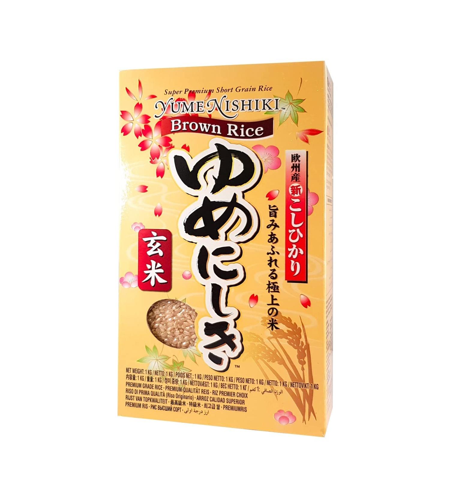 Super Premium Brown Sushi Rice (1kg) by Yume Nishiki