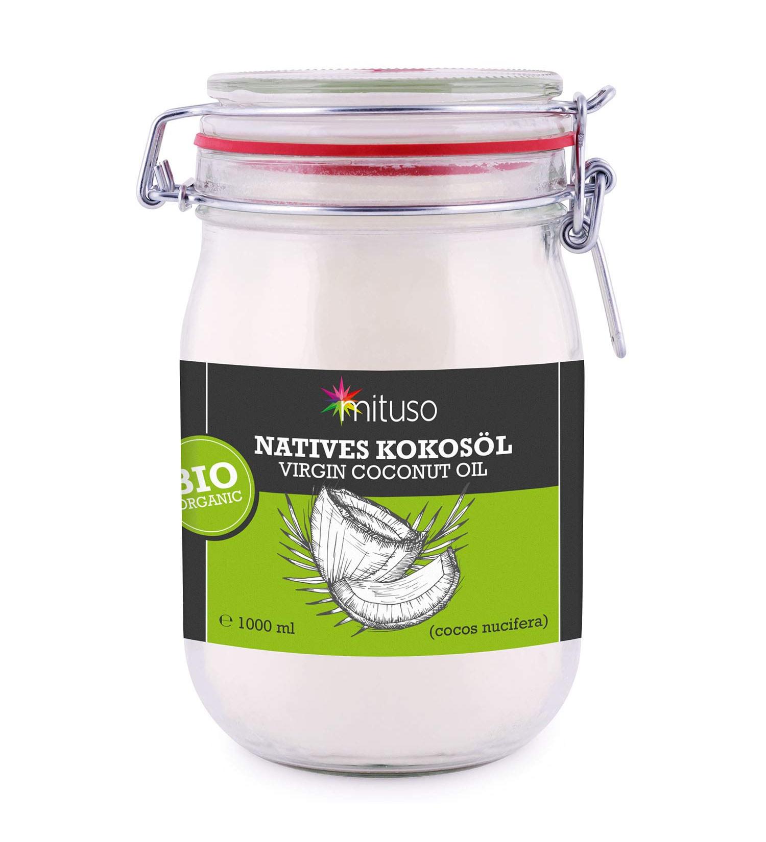 Mituso Organic Virgin Coconut Oil - Pack of 3 (1000ml Each) in Swing Top Jar | Premium Quality for Cooking & Skincare | International Shipping - Buy Online on GoSupps.com