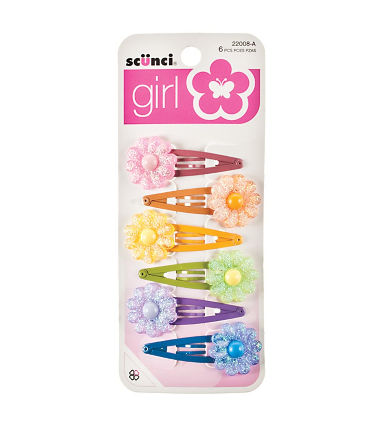 Scunci - Flower Clips 6.00 ct.