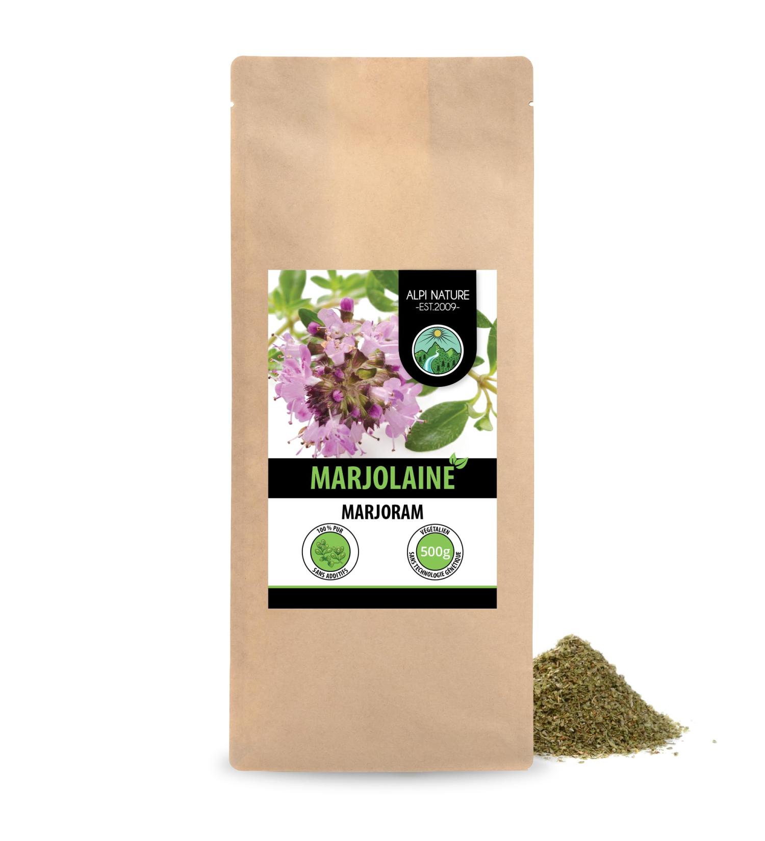 Marjoram (500g) dried marjoram 100% pure and natural for the preparation of spice mixtures - Buy Online on GoSupps.com
