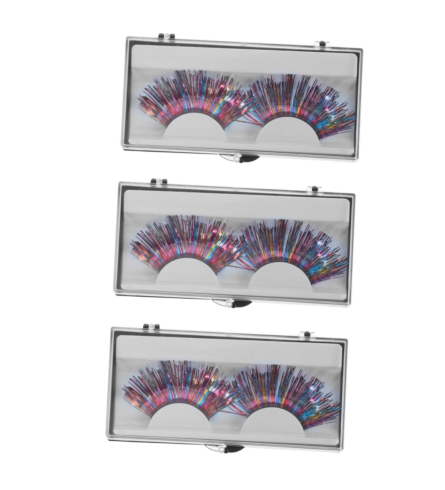 minkissy 3 Pairs False Lashes Color Bars Eyelash - Buy Online on GoSupps.com