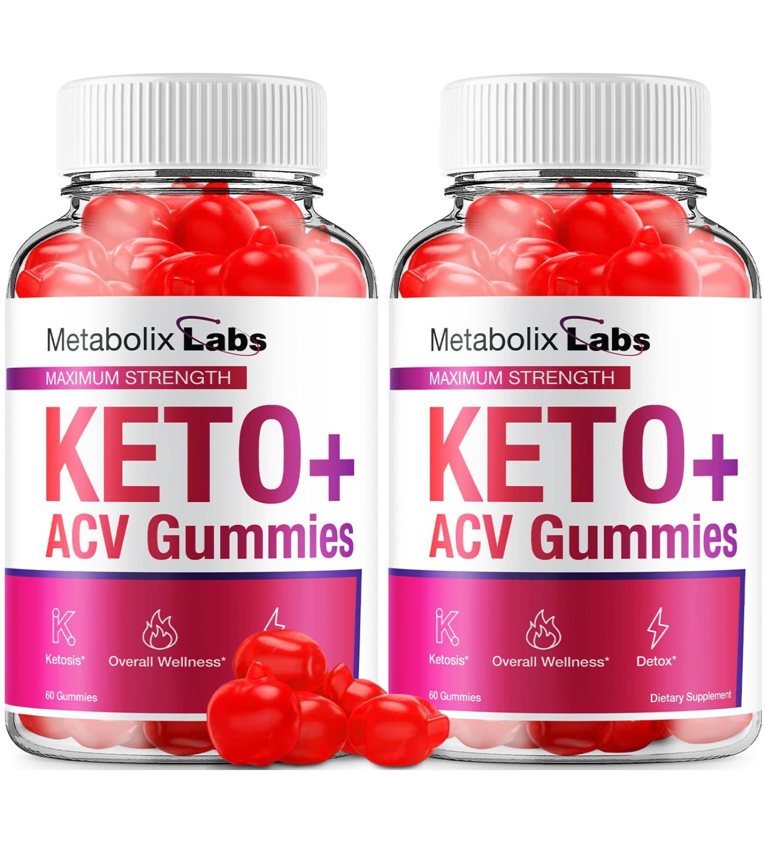 (2 Pack) Metabolix Labs Keto ACV Gummies - Advanced Formula Metabolix Keto Plus Weight Management ACV Gummies Apple Cider Vinegar Metabolix ACV Dietary Supplement Men Women (120 Gummies) - Buy Online on GoSupps.com