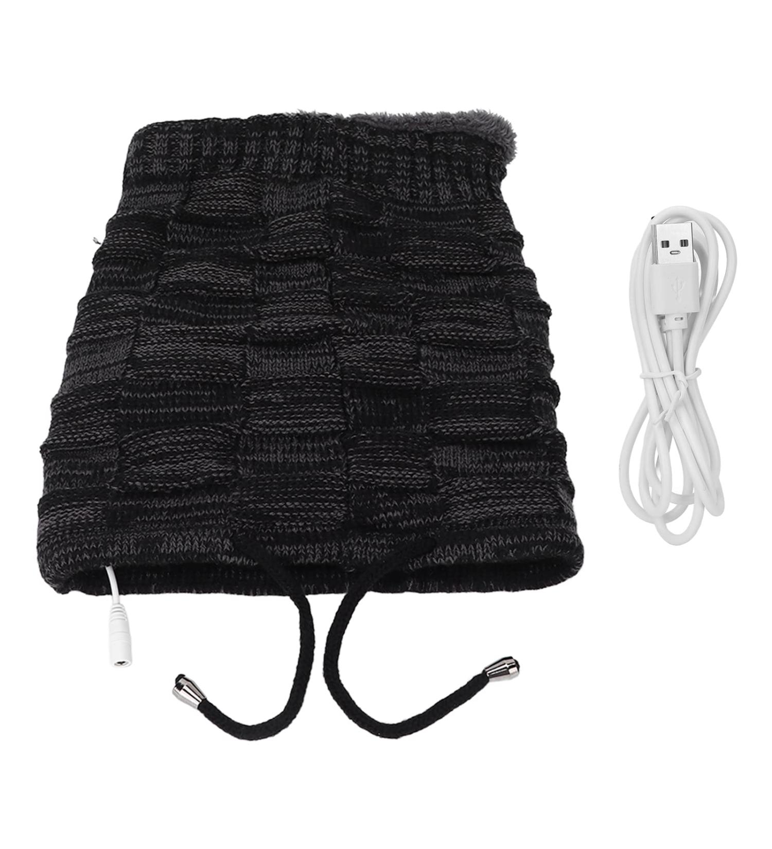 Psytfei Neck Heating Pillow - USB Electric Neck Warmer & Scarf | 2-in-1 Stretchy Wool Sweater & Knitting Hat for Men & Women - Perfect for Winter & Outdoor Use - Buy Online on GoSupps.com