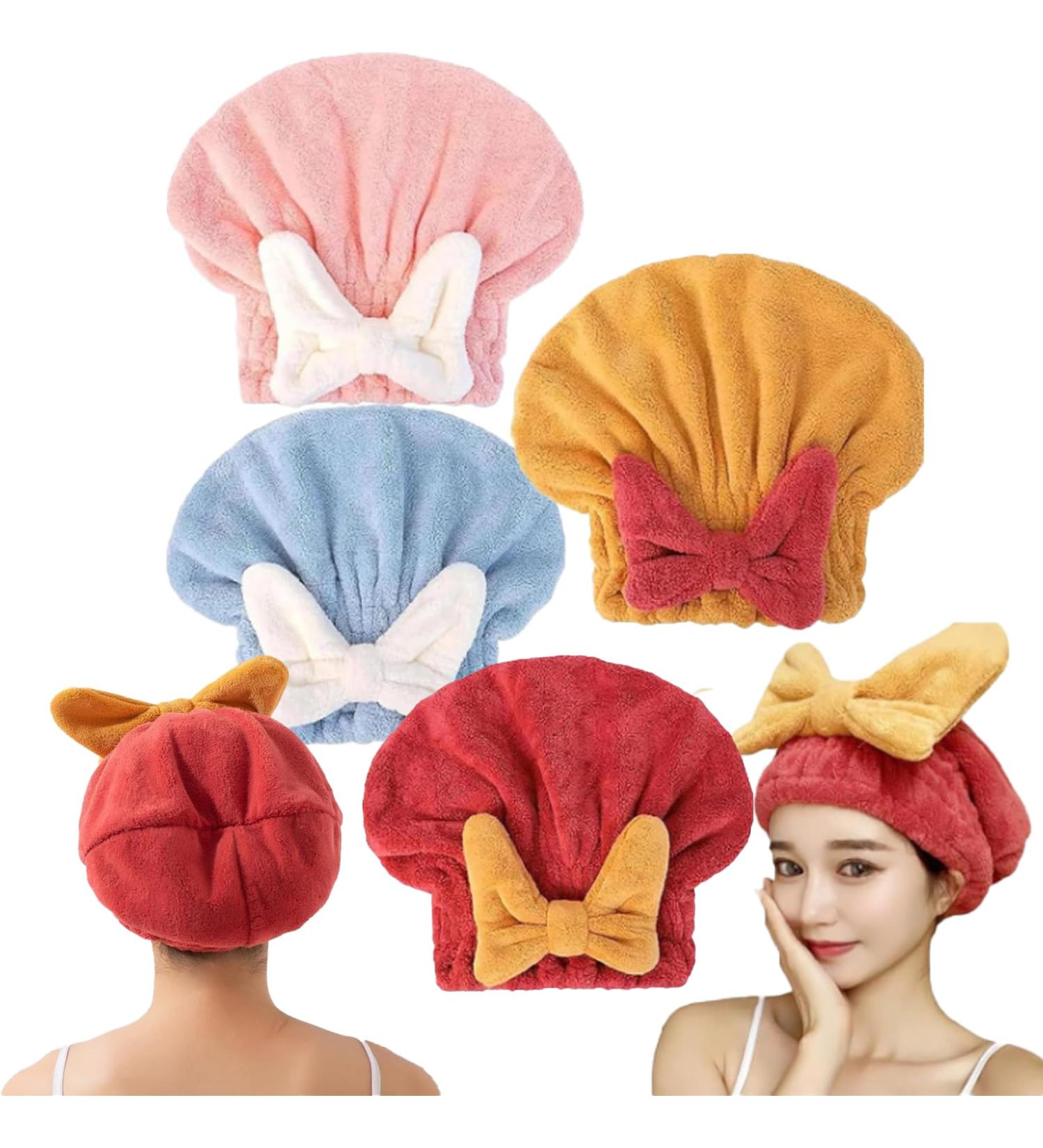 2025 Super Absorbent Microfiber Hair Towel Wrap for Wet Hair - Perfect for Long & Thick Hair (Pink 1pc - Buy Online on GoSupps.com