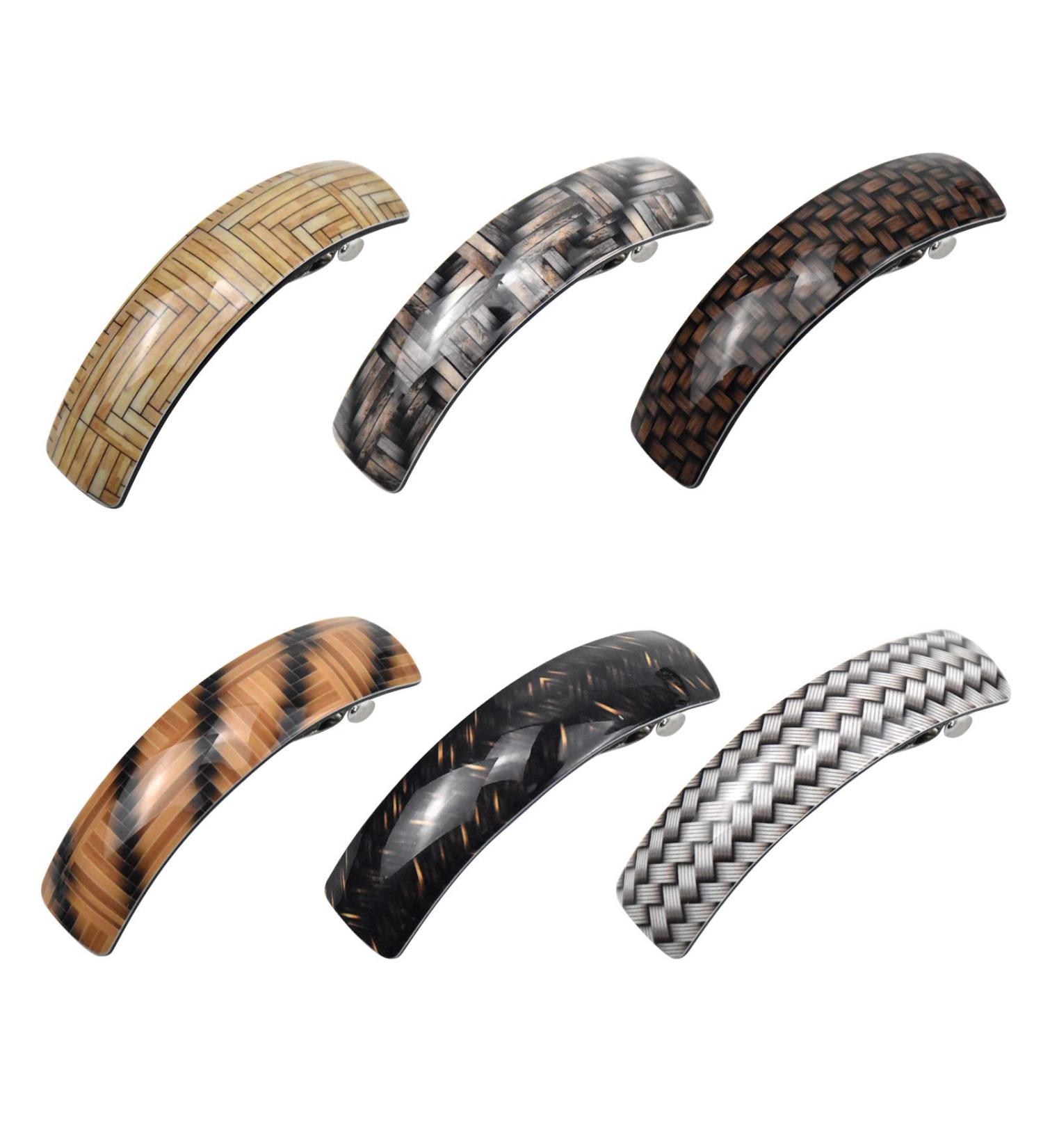 AvoDovA Hair Barrettes for Women 6 Pcs Hair Clips Acrylic Hair Slides Curls Retro Spring Hairpin Large for Women Girls Curly hair Fine Hair and Medium Thick Hair - Buy Online on GoSupps.com