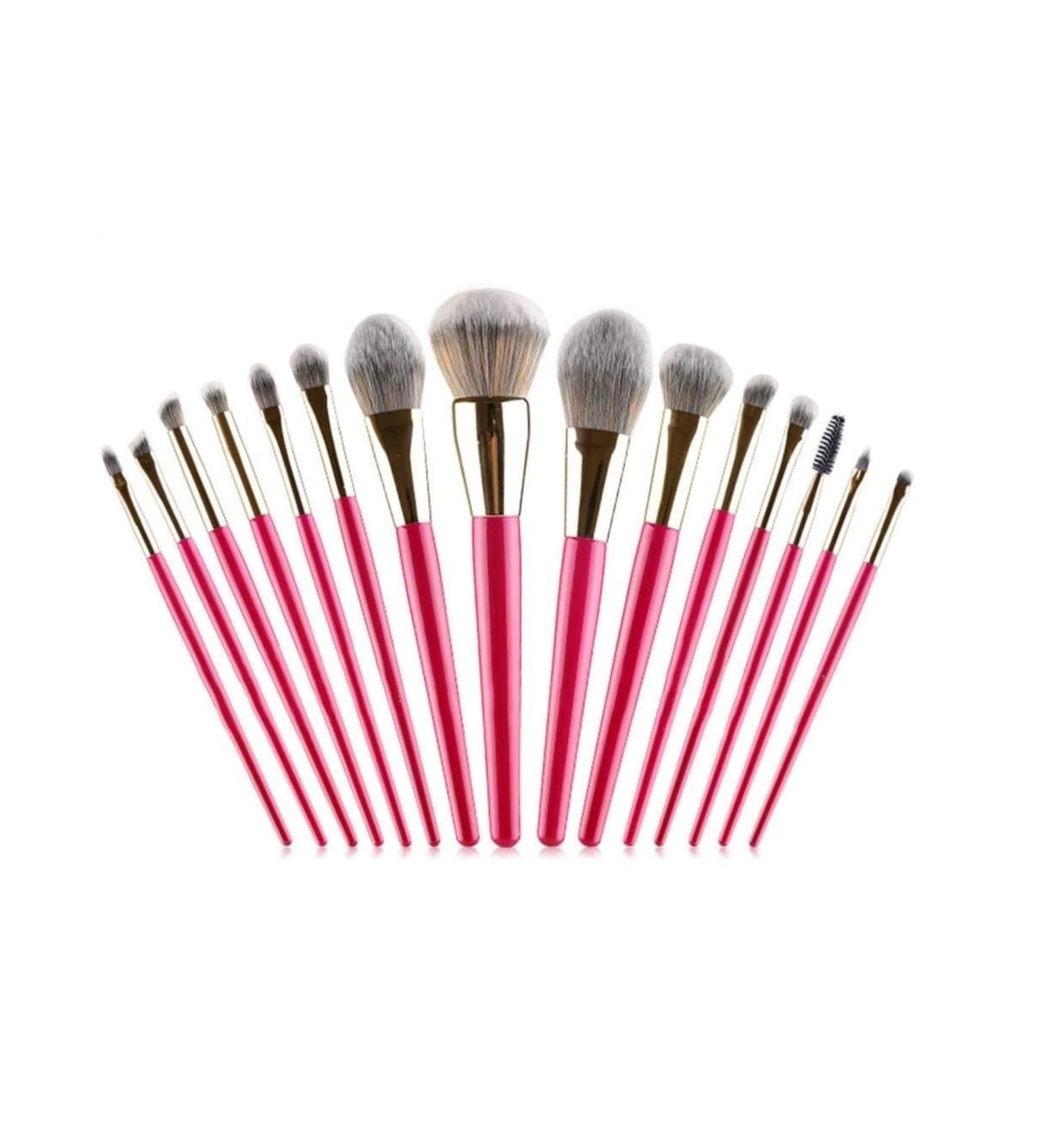15-Piece Makeup Brush Set | Eyeshadow Blush & Beauty Tools for Flawless Application | International Shipping Available - Buy Online on GoSupps.com