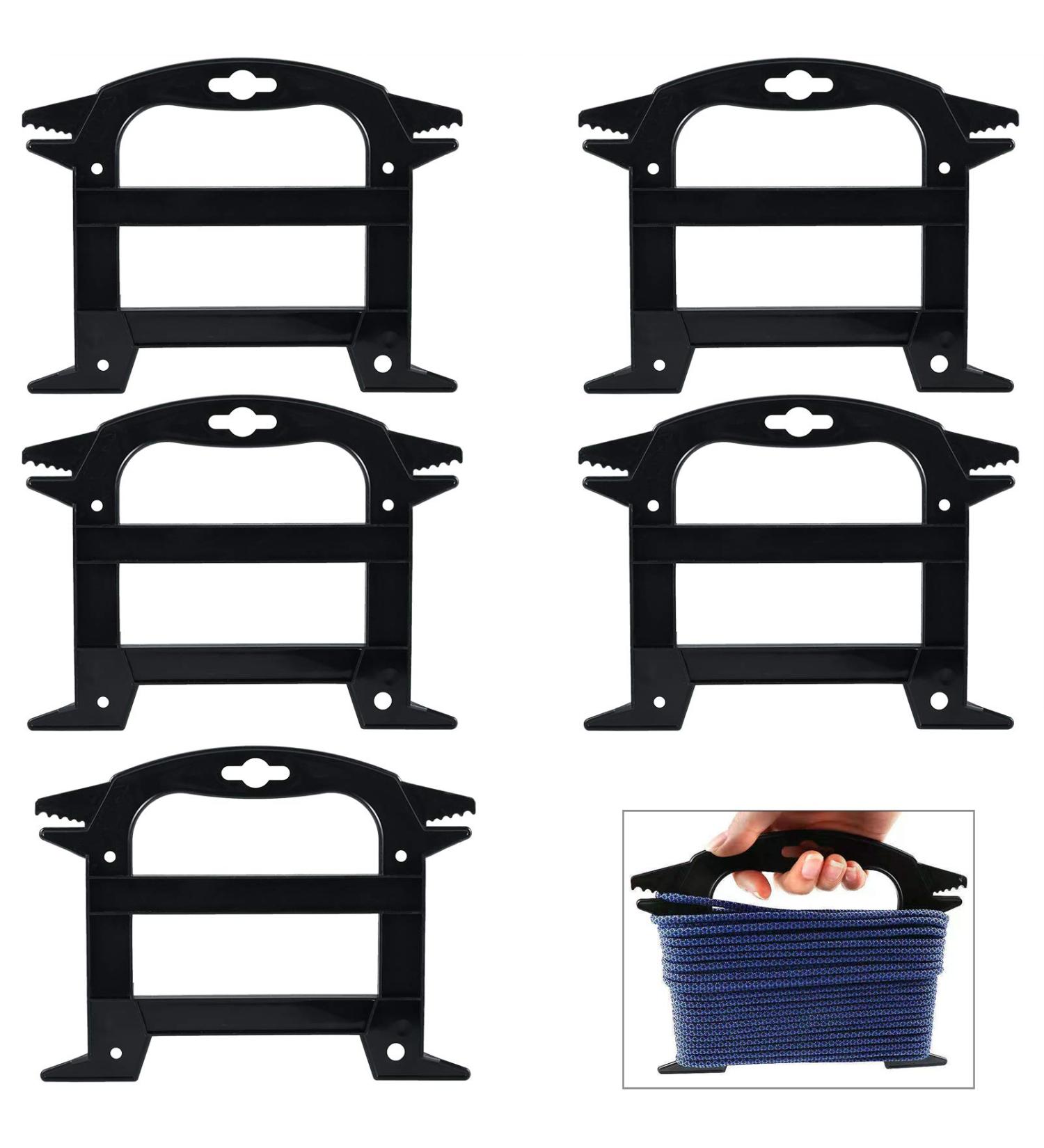 5 Pieces Black Paracord Winder - Tangle-Free Cord Keeper Organizer Tool for Parachute Rope - Buy Online on GoSupps.com