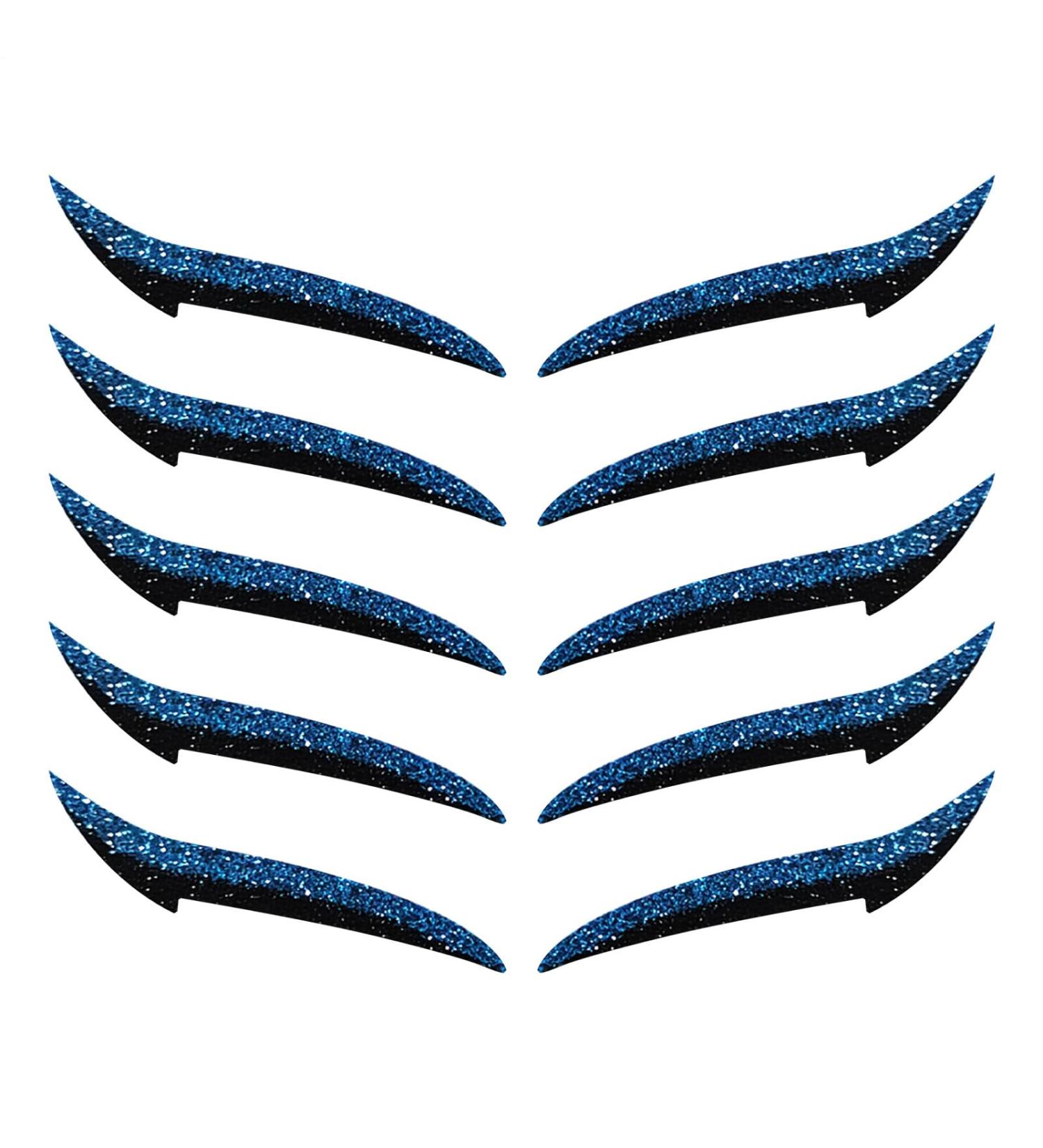 Autocollants pour Eye Liner | D calque Fard Paupi res Femme Disque Maquillage Portable pour Voyage Spectacle Danse 10 Pi ces R sistant l'Eau Bleu - Buy Online on GoSupps.com