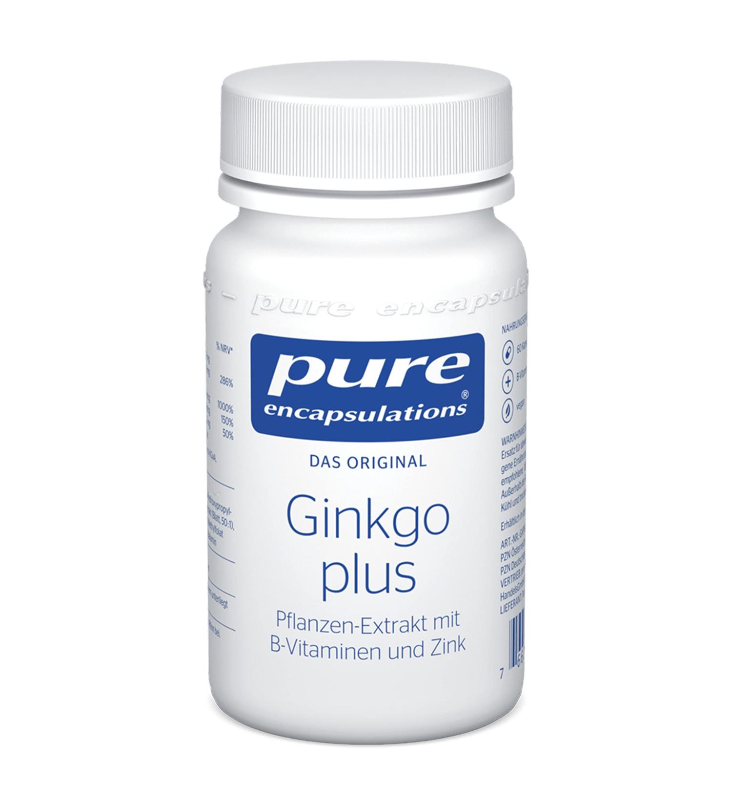 Buy Pure Encapsulations Ginkgo Plus - 60 Capsules | Premium Quality Herbal Supplement for Memory & Focus - International Shipping Available - Buy Online on GoSupps.com