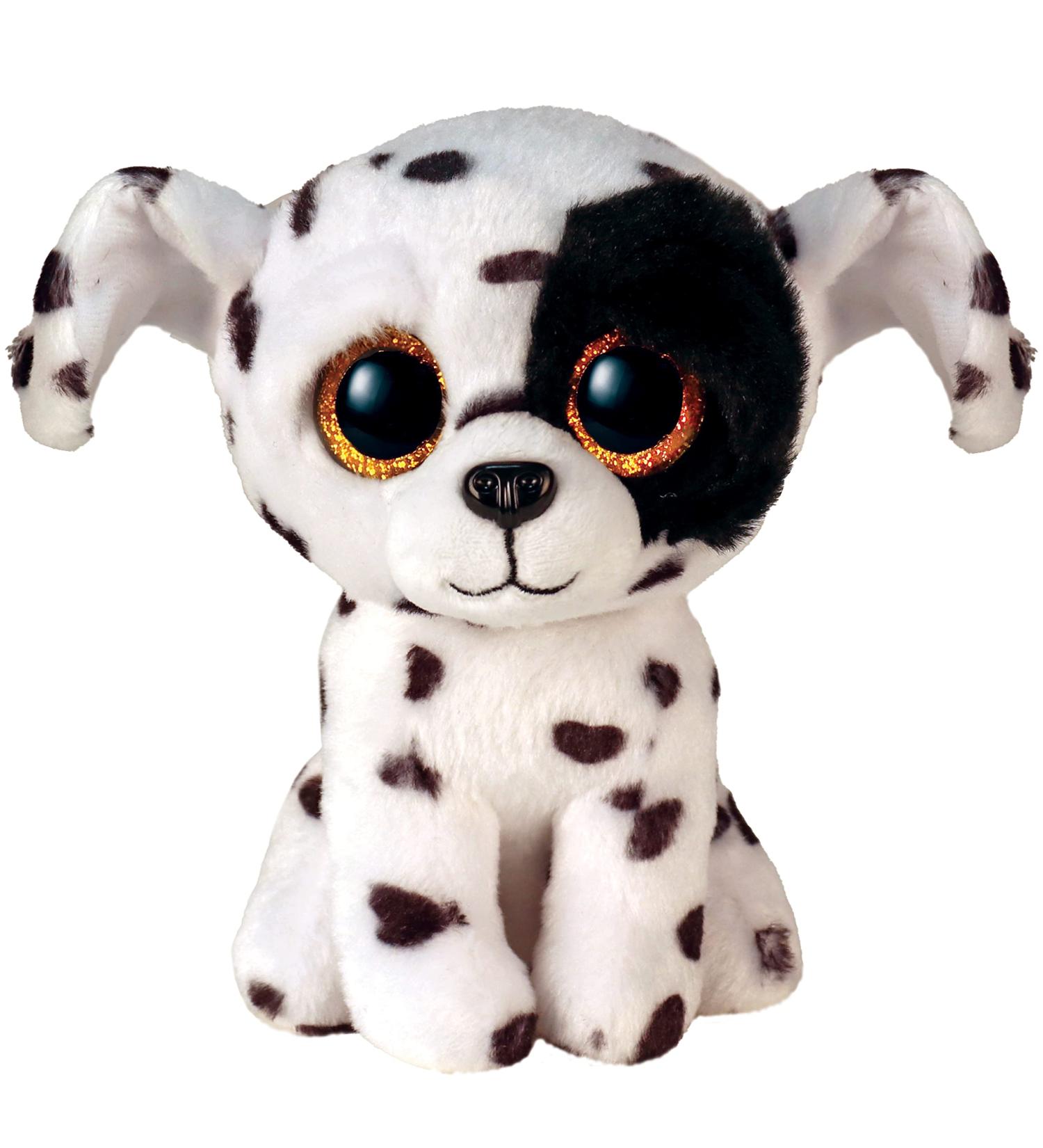 TY Toys Luther Spotted Dalmatian Beanie Boos Regular | Beanie Baby Soft Plush Toy | Collectible Cuddly Stuffed Teddy White/Black (2009295) Dalmatian Luther