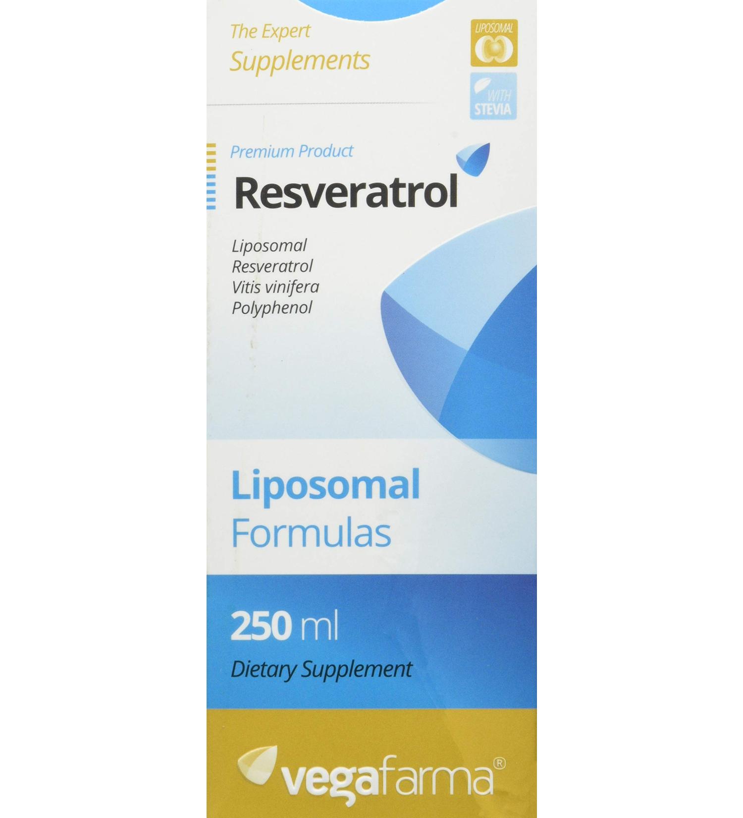 VEGAFARMA Resveratrol 250ml Liposo - Black | Premium Antioxidant Supplement for Global Shipping - Buy Online on GoSupps.com