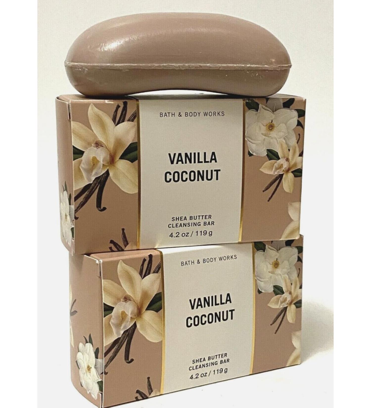 Lot 2 Vanilla Coconut Cleansing Soap Bar 4.2 oz - Shea Butter Infused | Best Natural Skincare for All Skin Types | International Shipping Available - Buy Online on GoSupps.com