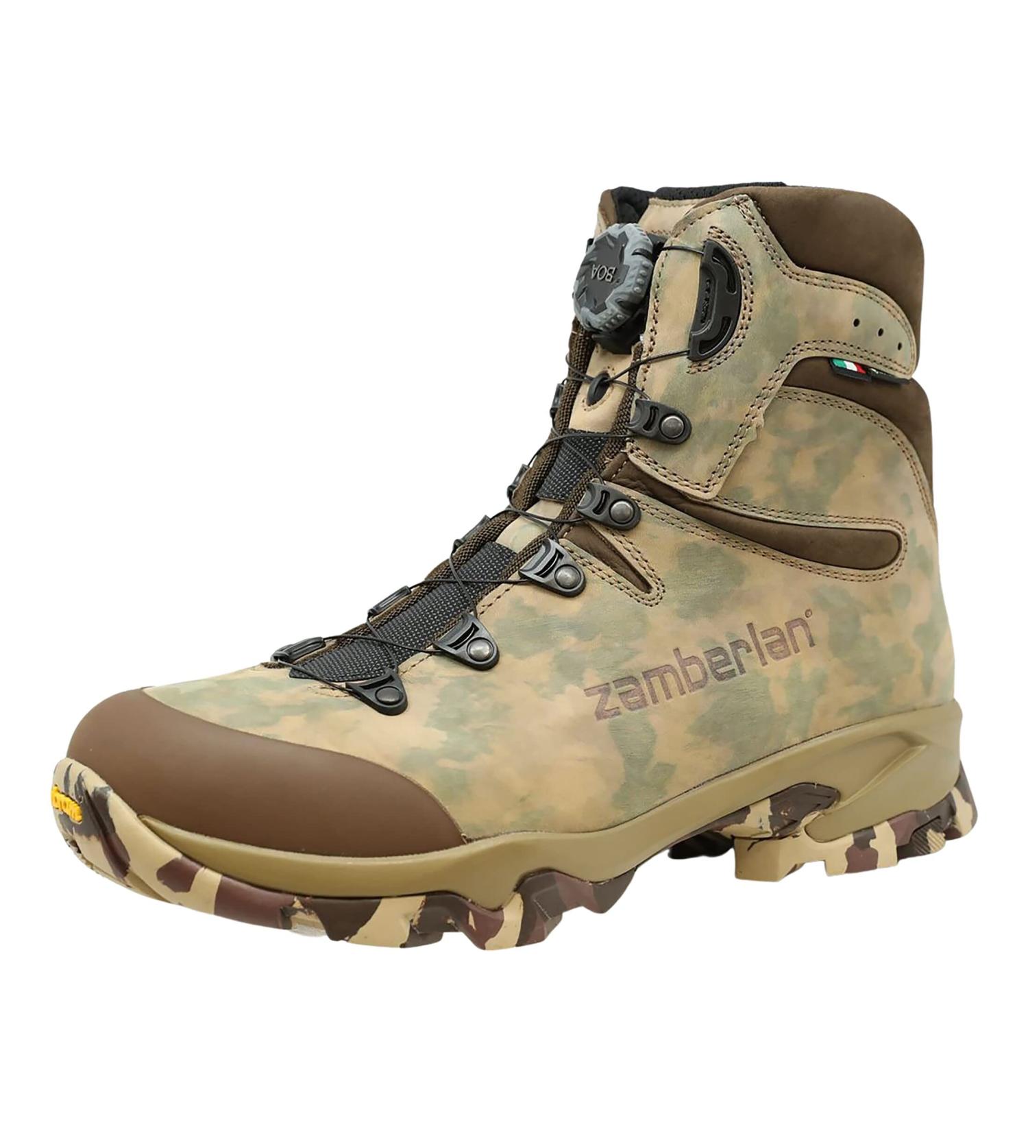 Zamberlan 4014 Lynx Mid GTX RR BOA Hunting Boots - Men's Camouflage Nubuck Leather - Size 10.5 - Buy Online on GoSupps.com