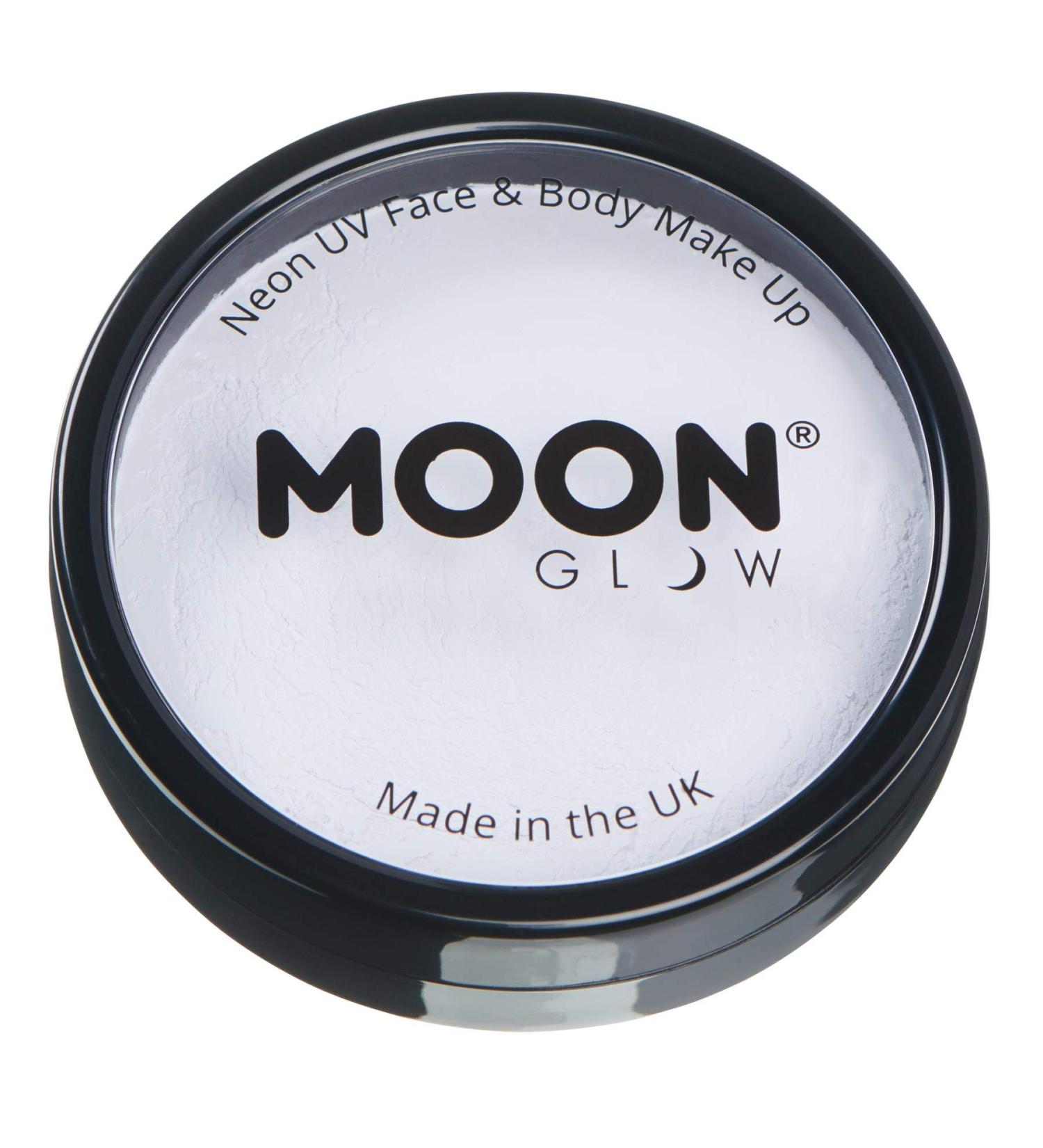 Moon Glow Pro Intensive Neon-UV Face & Body Paint - Professional Water-Based Makeup for Adults & Kids - 36g (White) - International Shipping Available - Buy Online on GoSupps.com