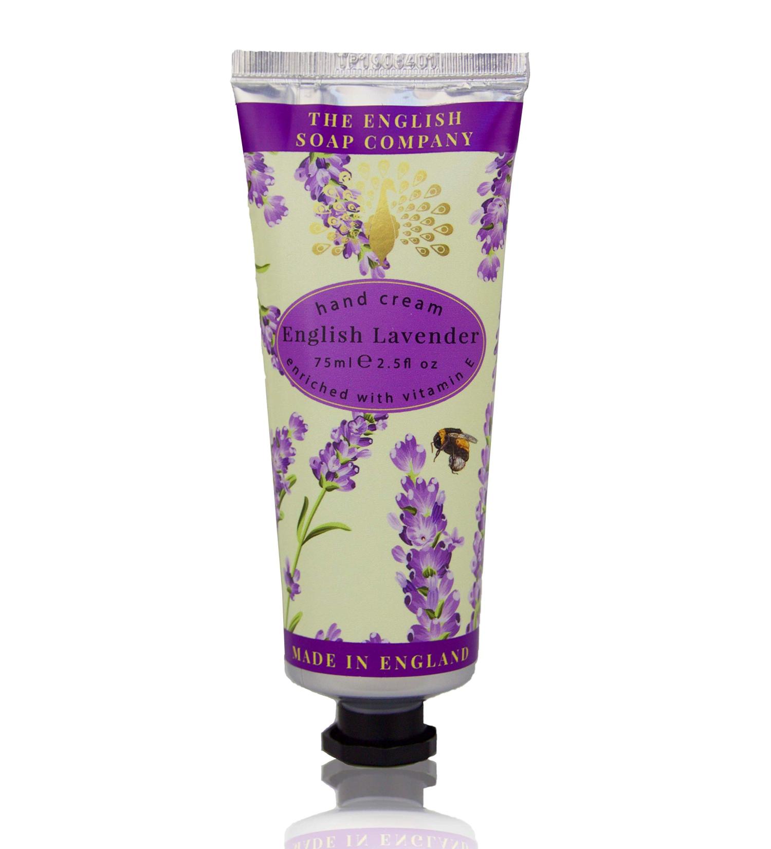 The English Soap Company Hand Cream Lavender Hand Cream Moisturising Hand Cream for Men and Women English Lavender Scent 75ml - Buy Online on GoSupps.com