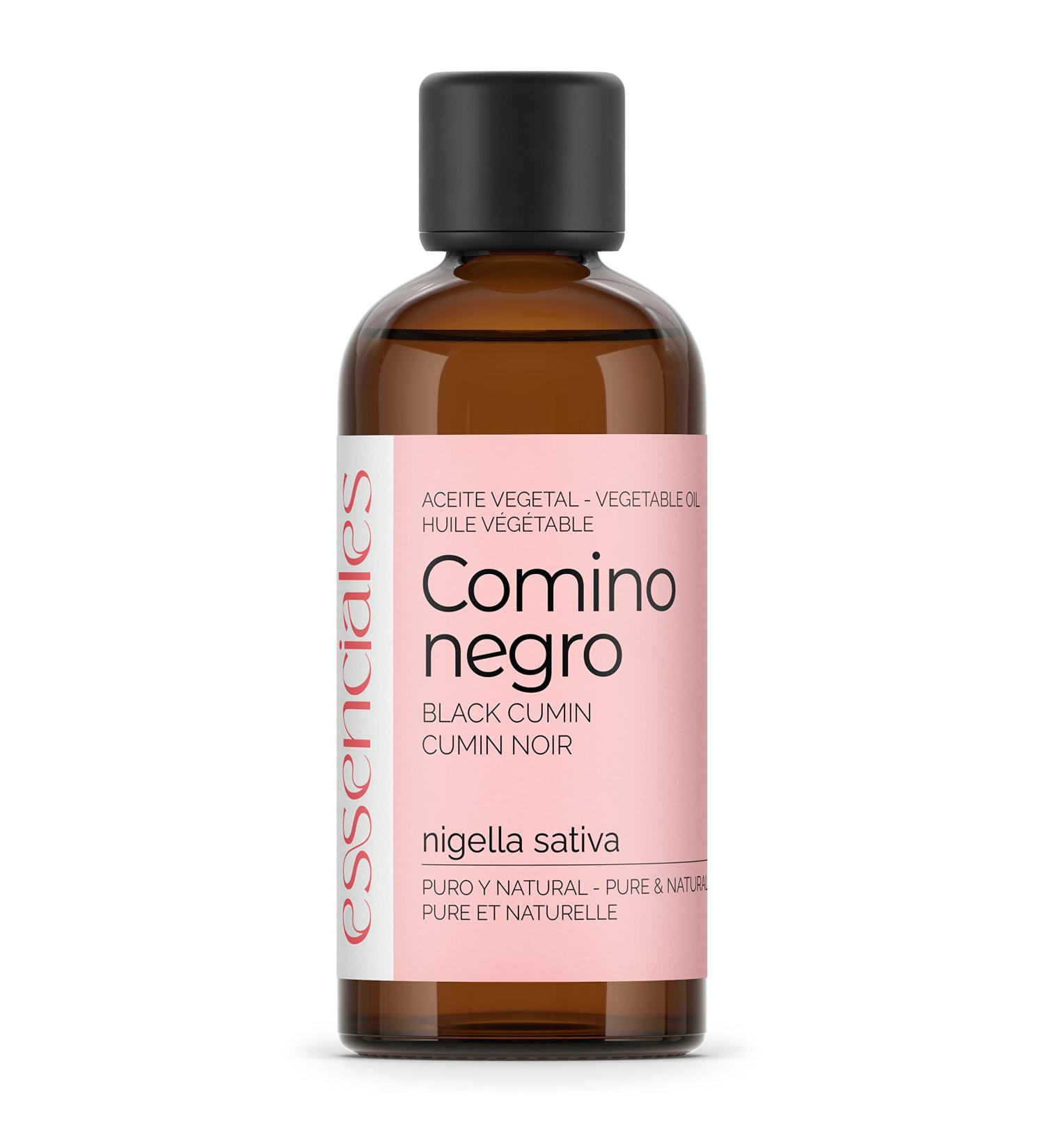  Essenciales Essenciales - Cumin Noir Vegetable Oil (Nigella Sativa) 100 ml | 100% Pure and Natural - 1st Cold Pressure - Buy Online on GoSupps.com