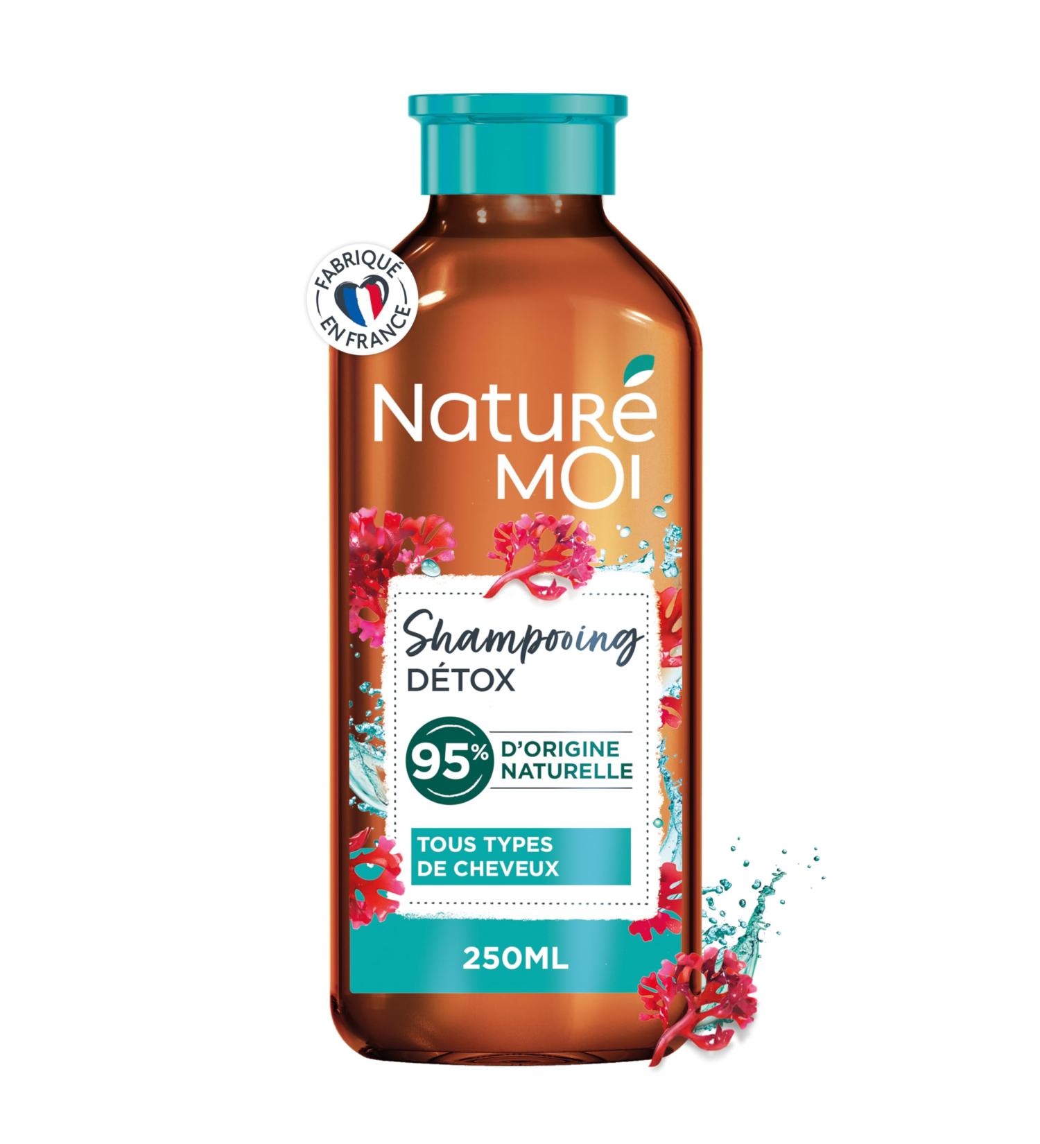 Natur Moi - Detox Shampoo with Organic Red Algae Extract from Brittany - eliminates impurities and silicones from all hair types - 250 ml - Buy Online on GoSupps.com