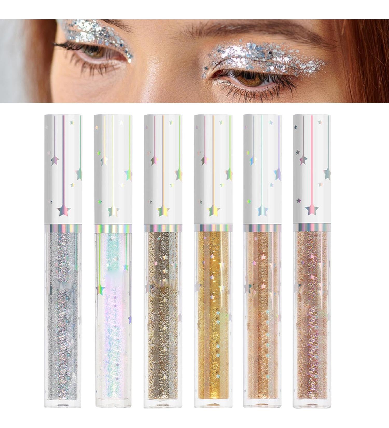  G n rique Set of colored eyeliners glitter liquid eyeliners | 6-color eye makeup set waterproof eye coating color set | Colored eyeliners - Buy Online on GoSupps.com