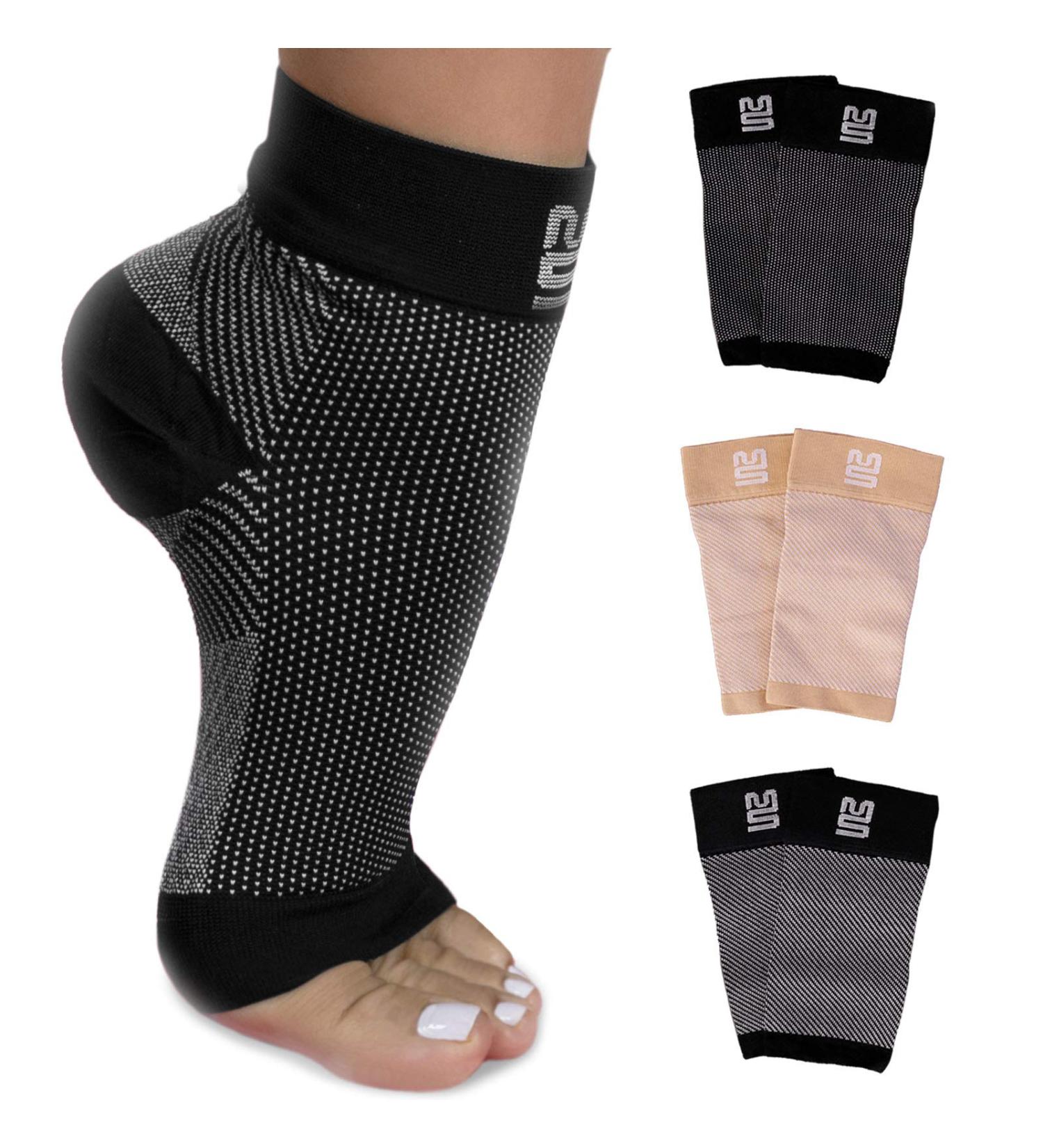 Modetro Socks - Ankle Compression Socks for Support & Discomfort Relief | Dotted Black - Large | International Shipping Available - Buy Online on GoSupps.com