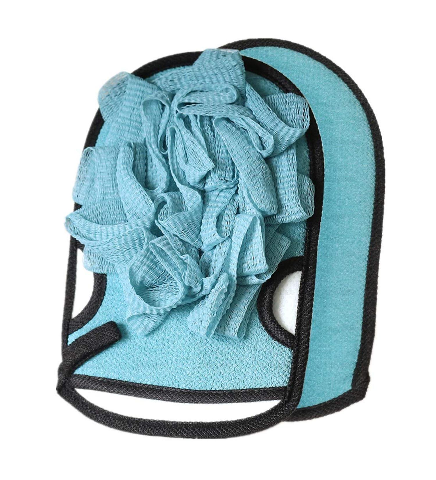 Women's Bath Loofah & Sponge Set with Exfoliating Pad - Blue - Buy Online on GoSupps.com